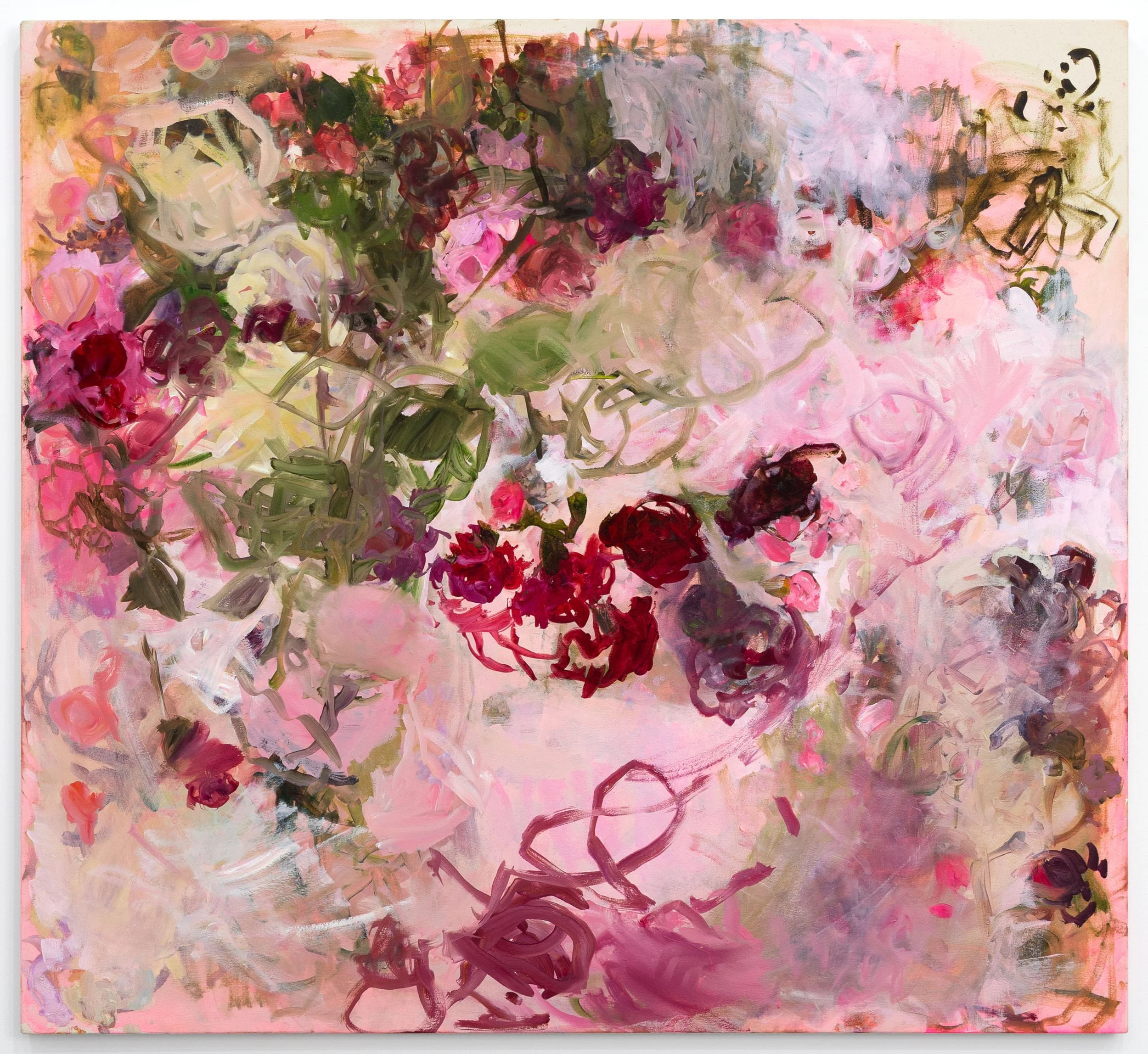 Elaine Speirs Magenta Rose Petals 2026 Painting artwork