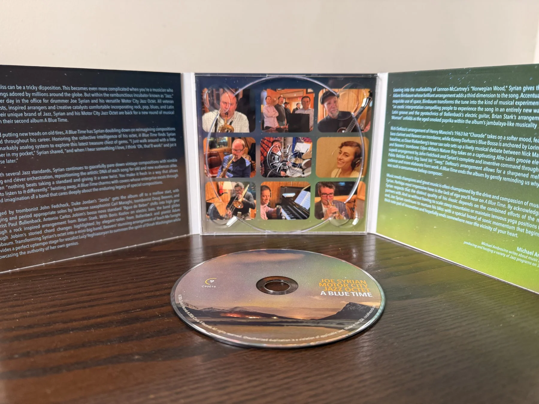 Joe Syrian Motor City Jazz Octet 'A Blue Time' - Limited Edition Compact Disc