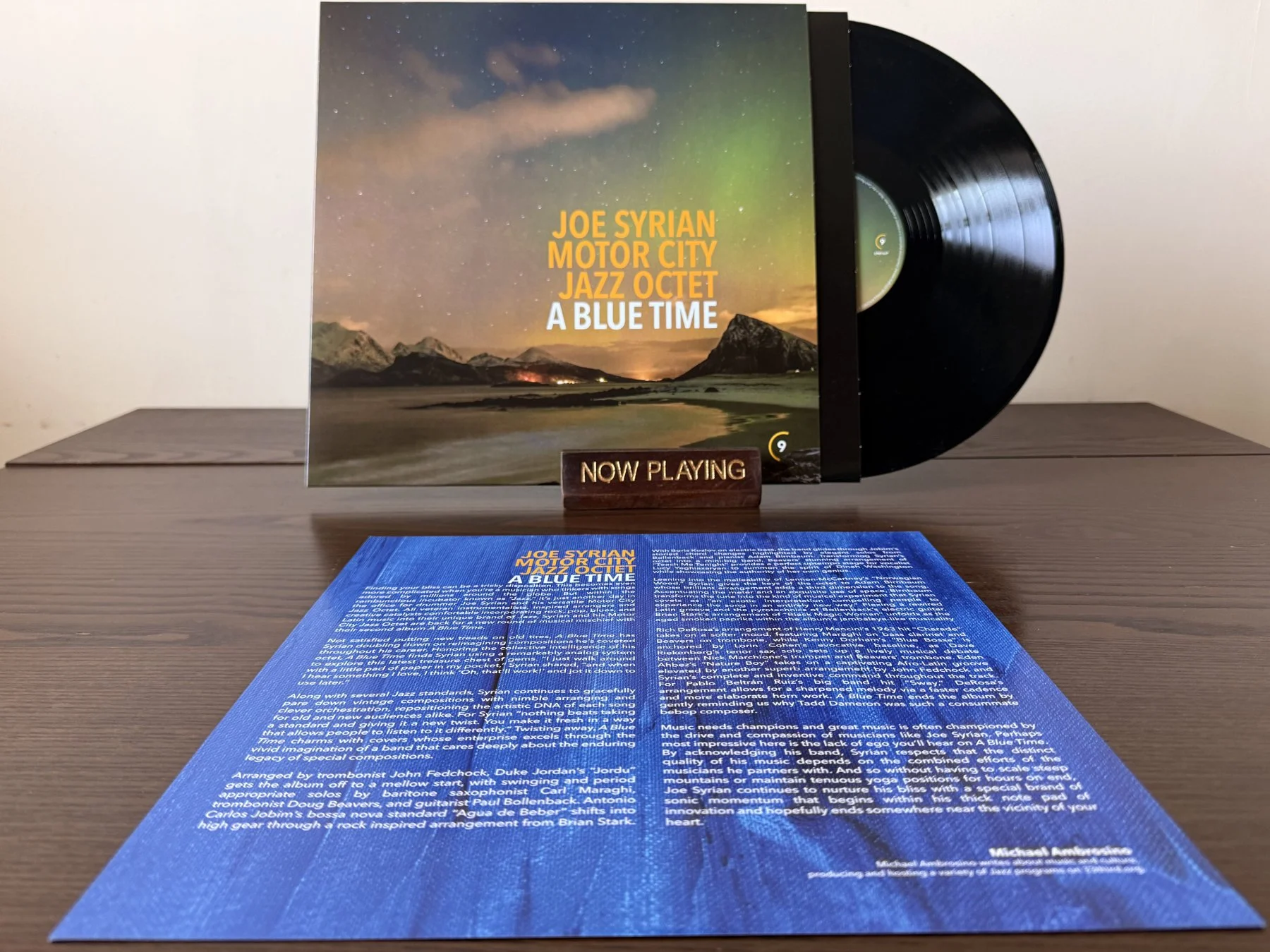Joe Syrian Motor City Jazz Octet 'A Blue Time' - Limited Edition 12