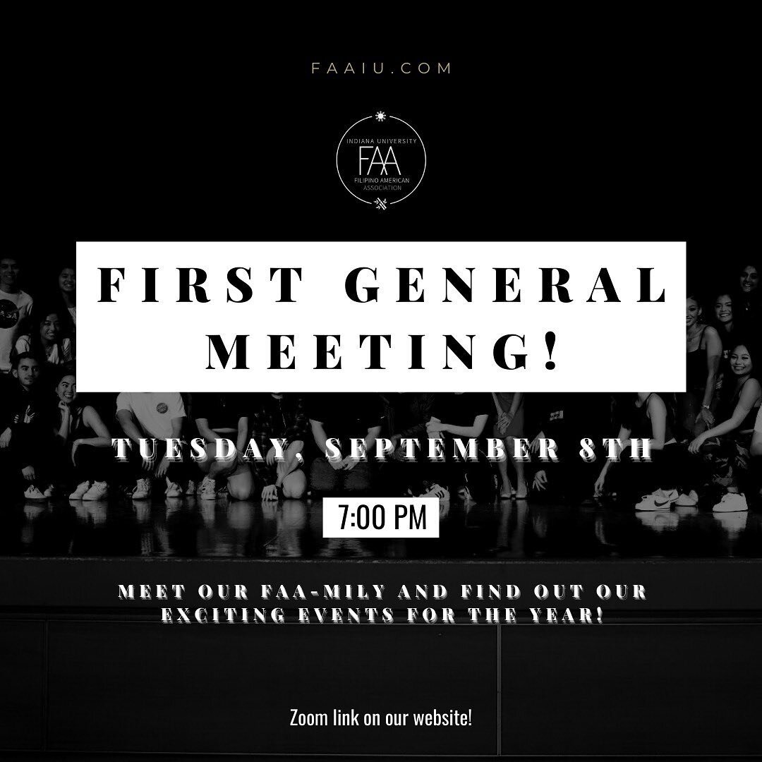 Join us for our FIRST general meeting this upcoming Tuesday at 7:00pm!!! We have some exciting events coming up and we can&rsquo;t wait to share them! We hope to see you there !!!