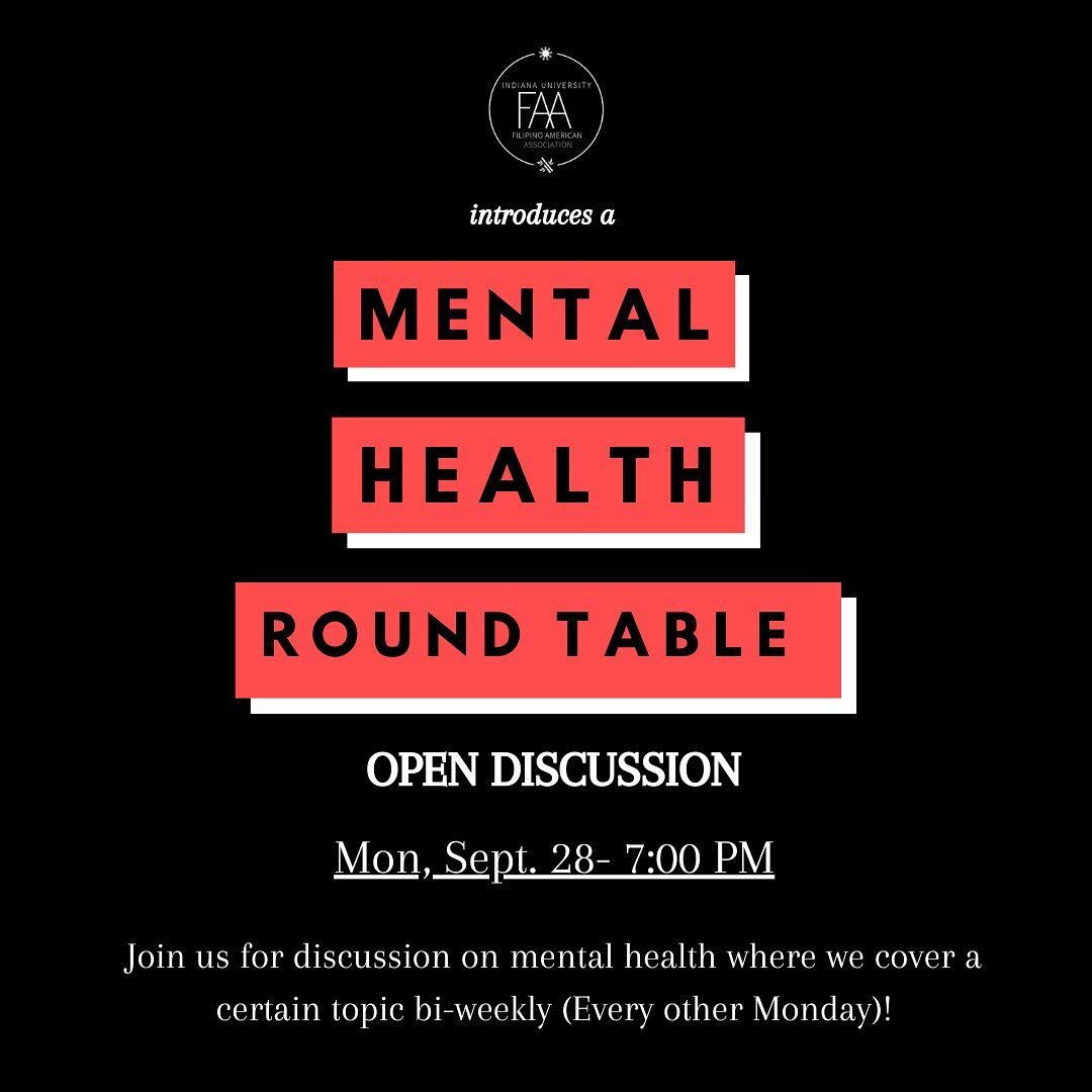 JOIN us for an open discussion about mental health TOMORROW night!! Zoom Link will be on our website !