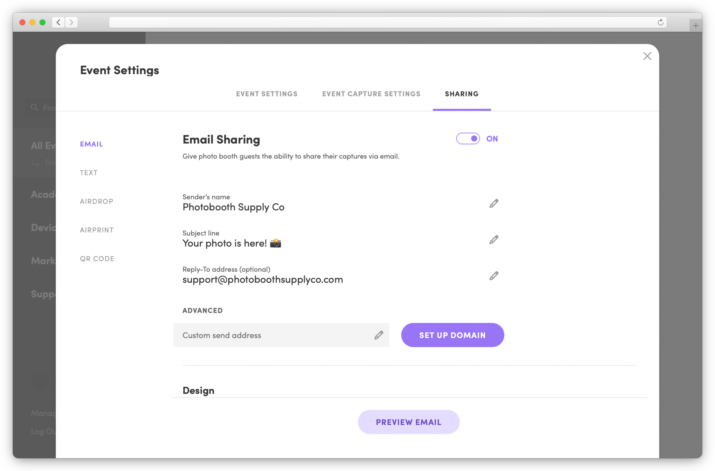 Create an Event — Photobooth Supply Co