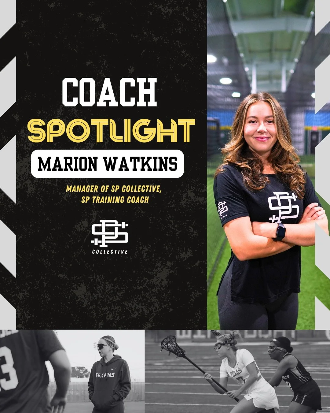 Kicking off our Coach Spotlight series with our Manager of SP Collective &amp; SP Training Coach, @marionwatkins 🚀

#Swipe to learn more about Marion 🙌