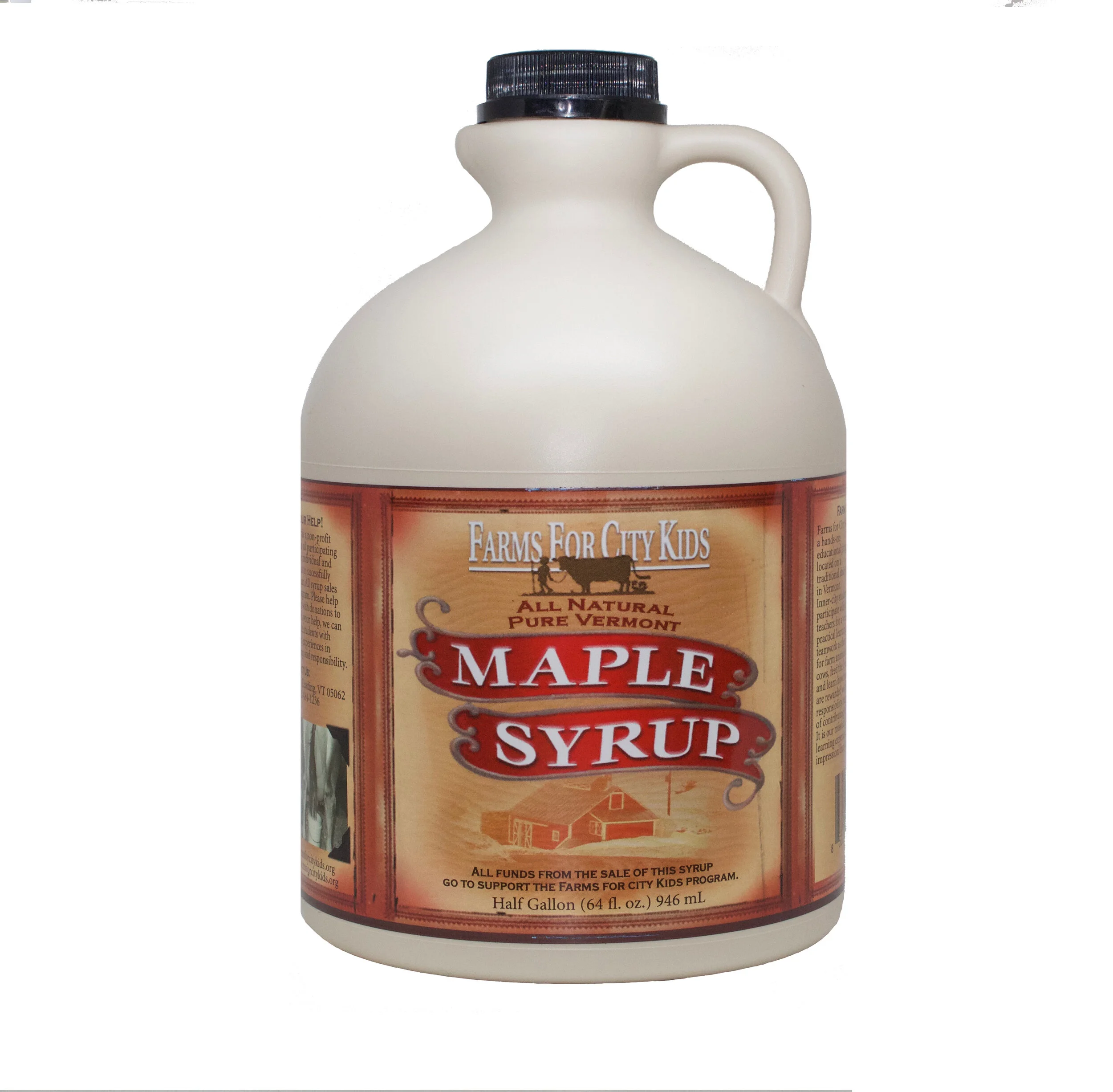 Half Gallon Pure Vermont Maple Syrup — Farm For City Kids