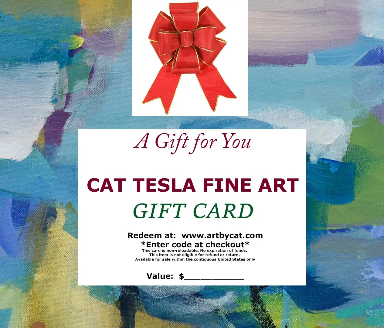 Gift Cards — Cat Tesla Fine Art