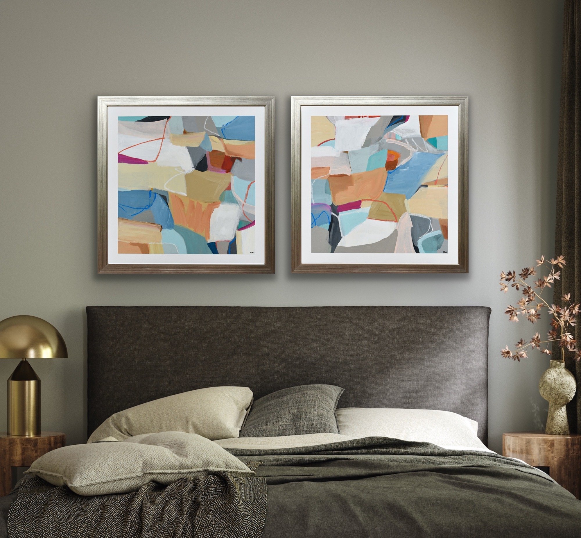 Orangesicle No. 1 and 2 — CAT TESLA FINE ART