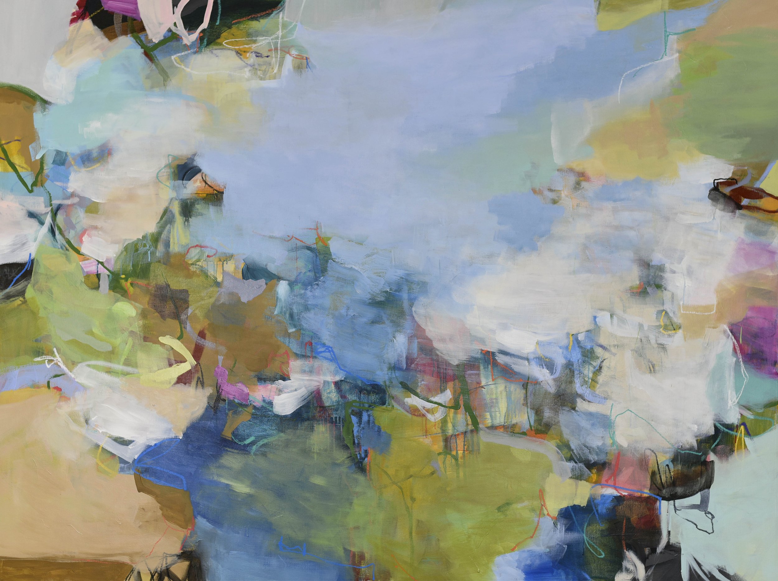 Cat Tesla  60x80 large non-objective abstract painting.jpg