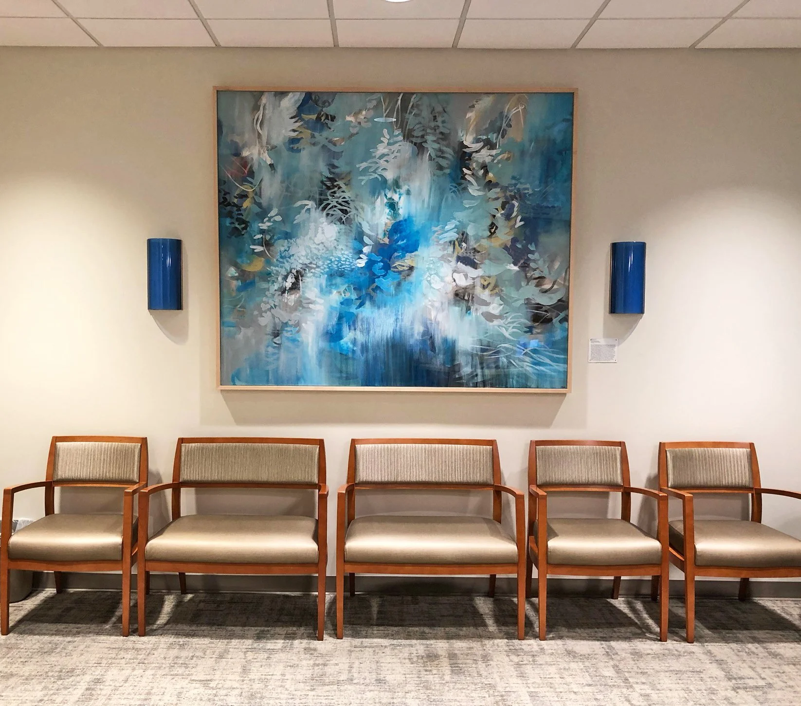 Cat Tesla  60x72 nature-inspired abstract painting in healthcare setting.jpg