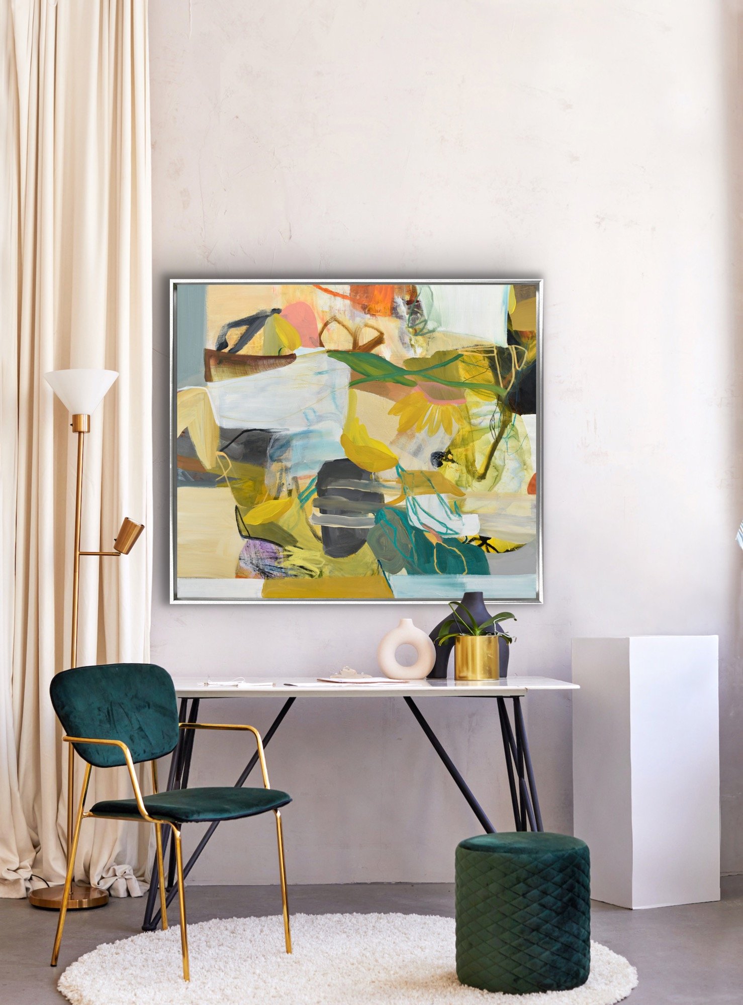 cat-tesla-marigold-46x40-abstract-painting-for-sale (4).JPG