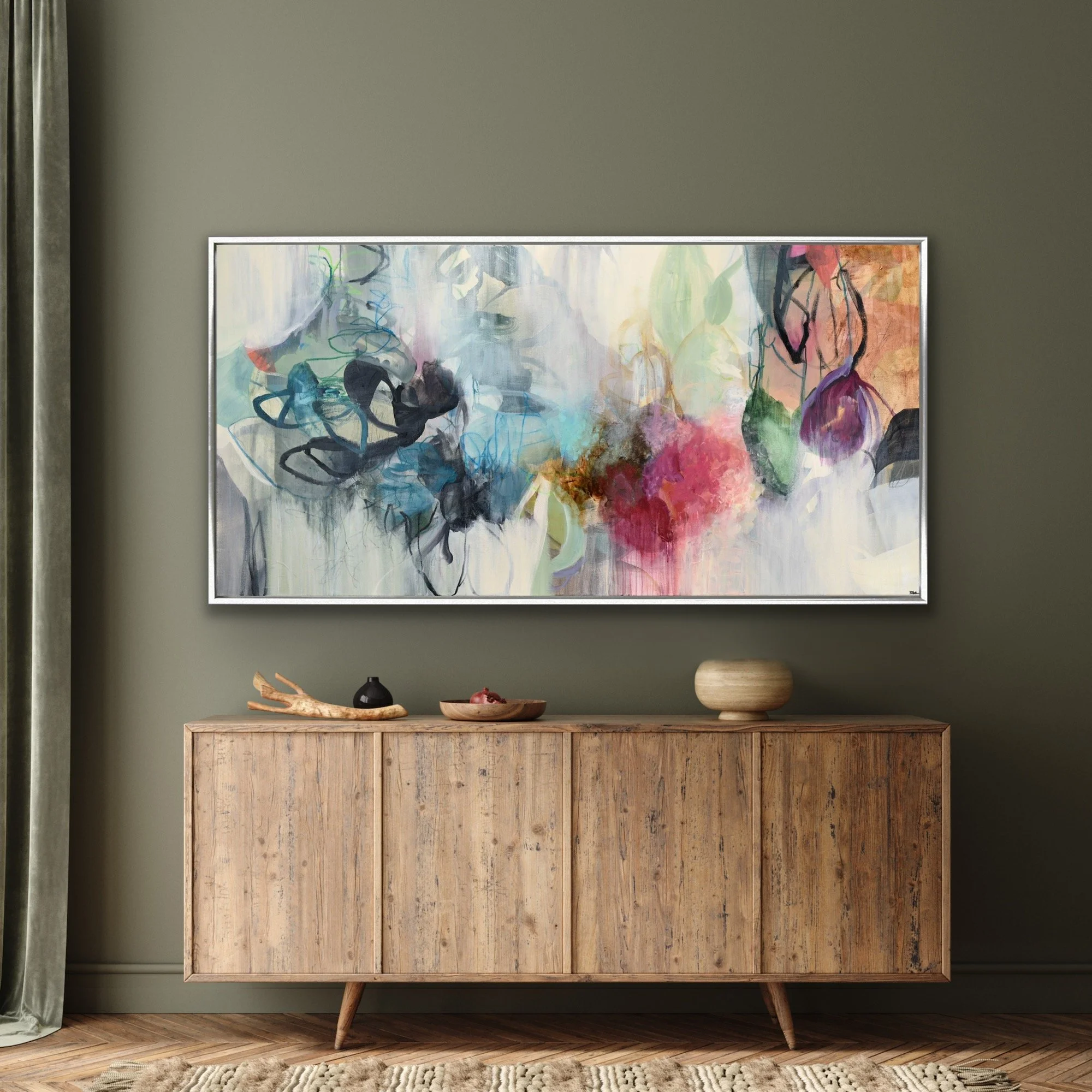 cat-tesla-forest-bathing-3-36x72-2026-abstract-painting-for-sale (10).JPG