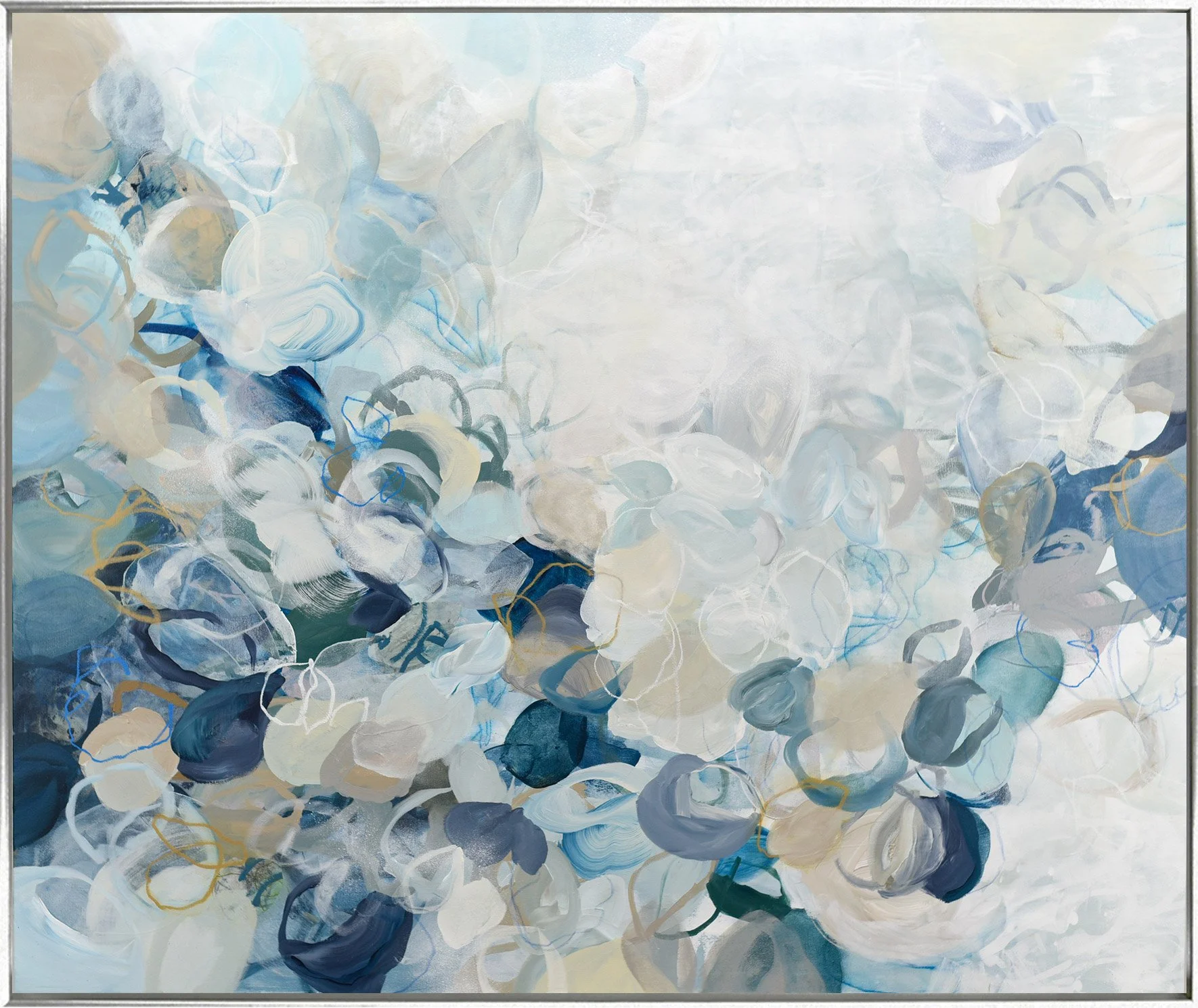 Peony Power No. 29, 62"hx74"w, Framed