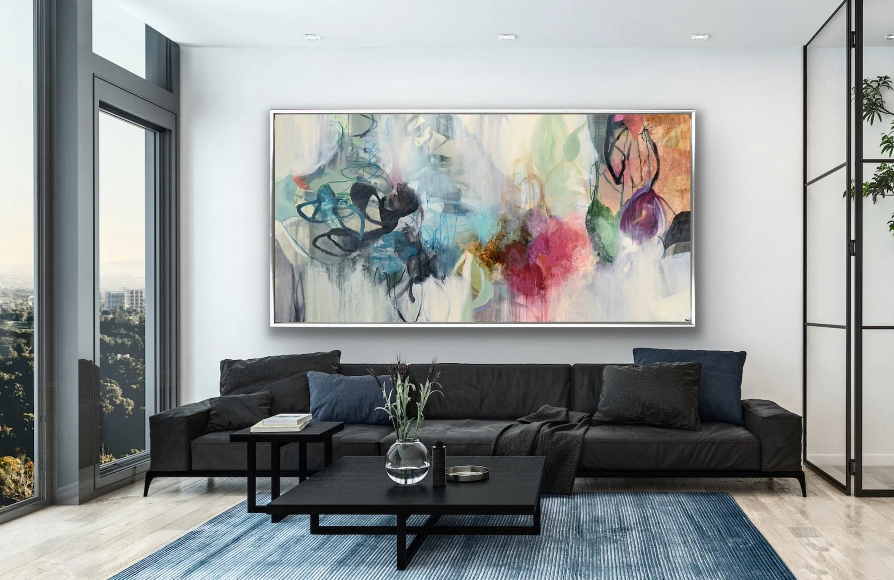 cat-tesla-forest-bathing-3-36x72-2026-abstract-painting-for-sale (8).JPG