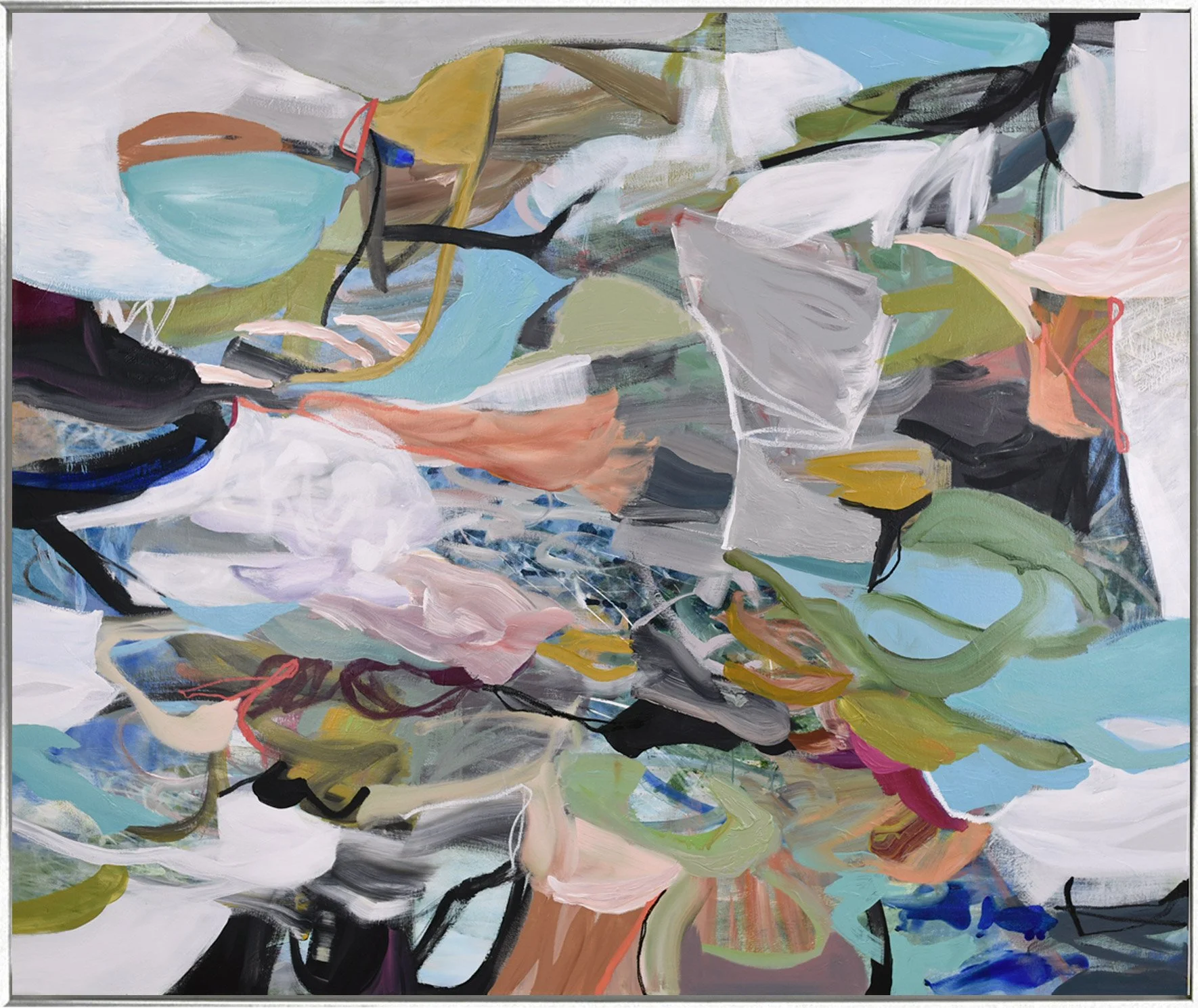 Deep Dive  62"hx74"w, Framed