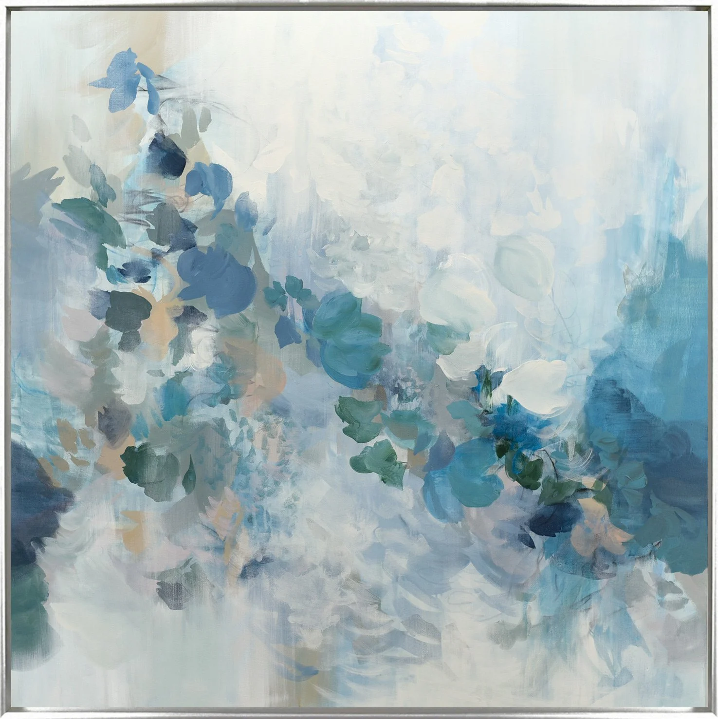 Whisper,  62"hx62"w, Framed