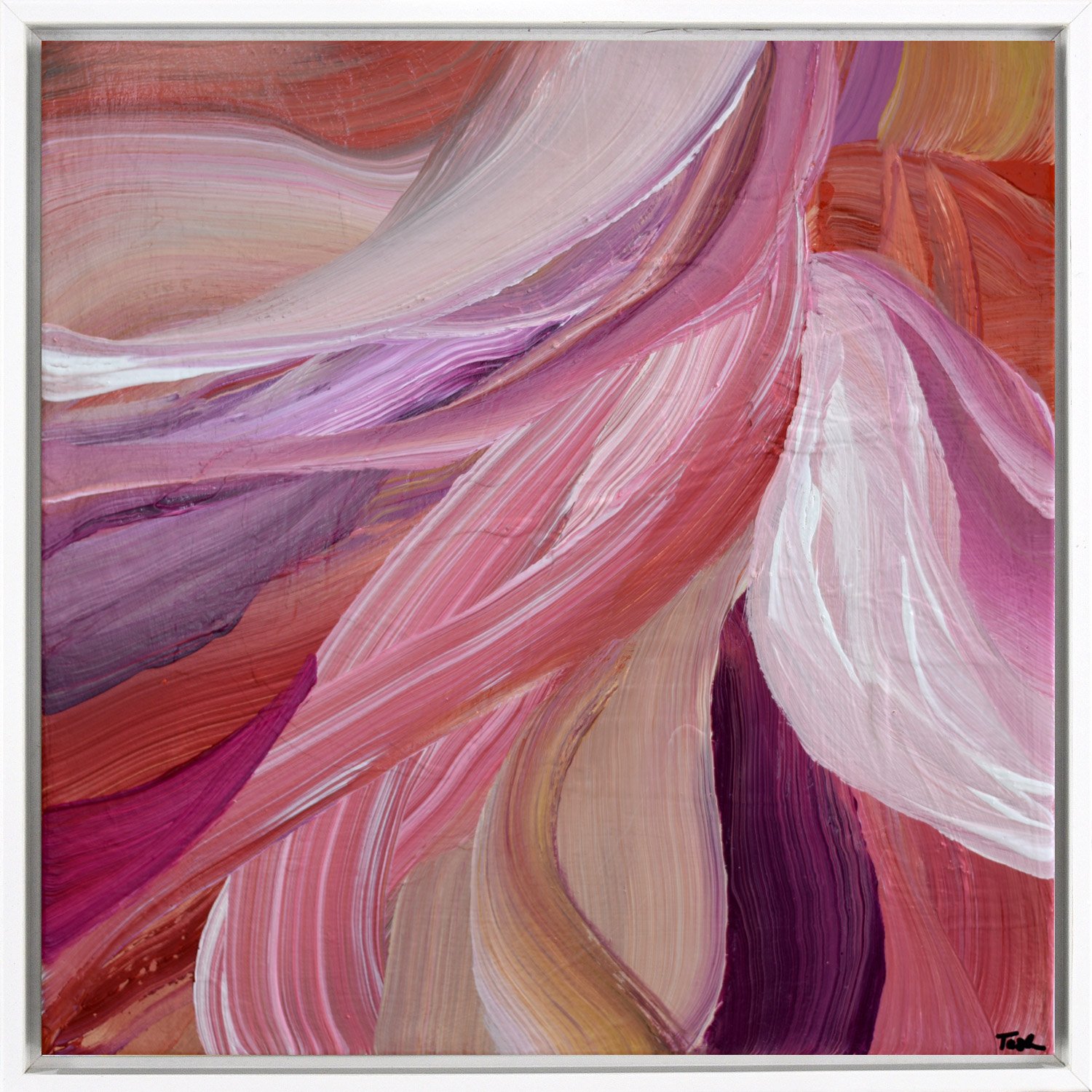 Tulip No. 4, 18"x18", Framed