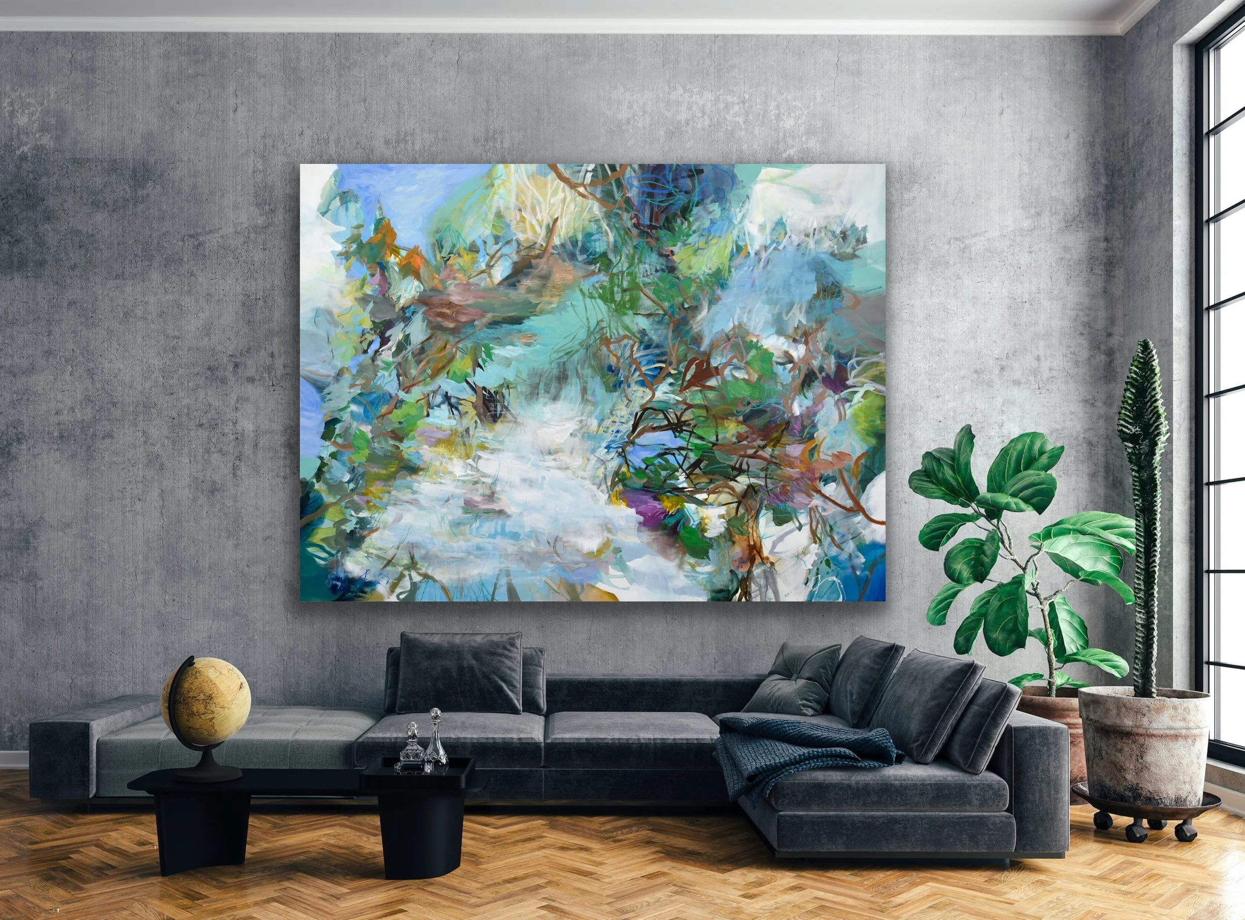 cat-tesla-mangrove-sanctuary-72x96-2025-naturescape-painting-for-sale (5).JPG