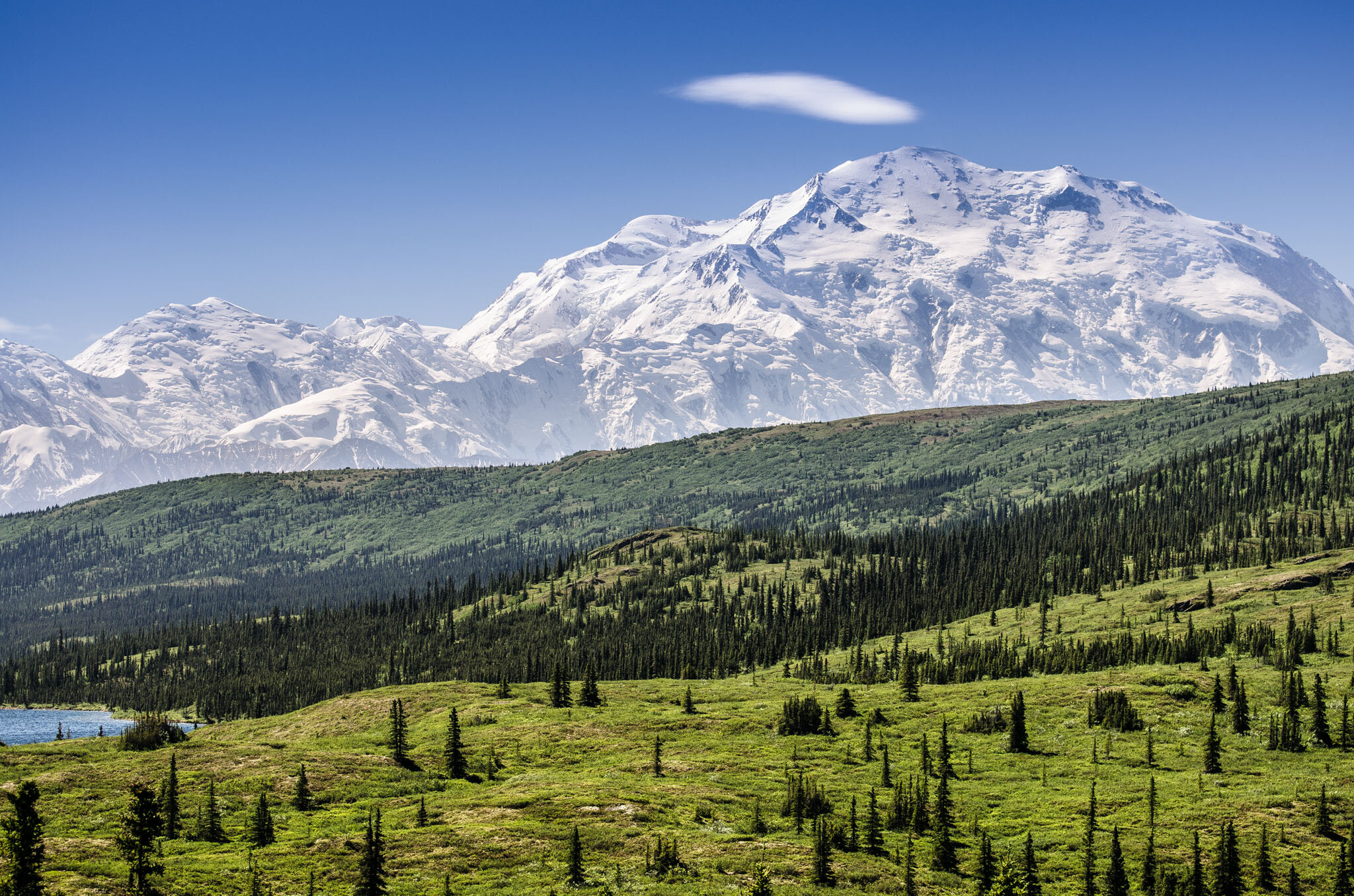 Mt Denali and Lenticular Cloud, Alaska