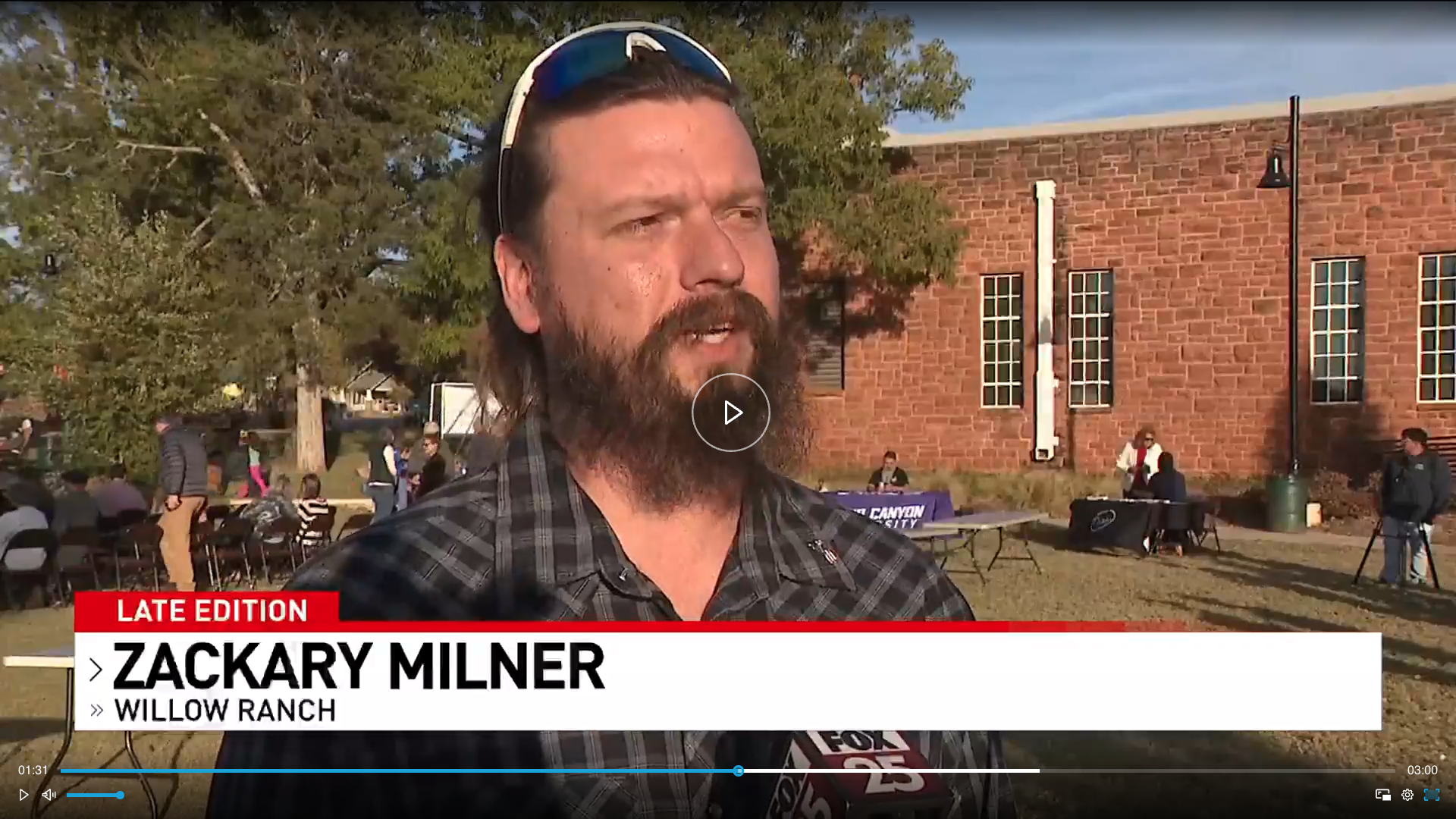 Zackary Milner Fox 25 News Interview about Willow Ranch
