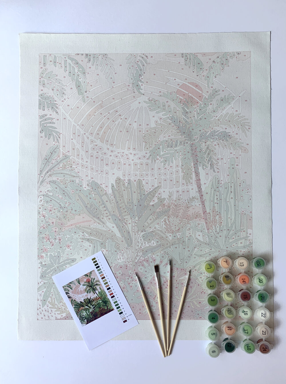 Paint By Numbers Kits - Victorian Greenhouse — Midnight To 6