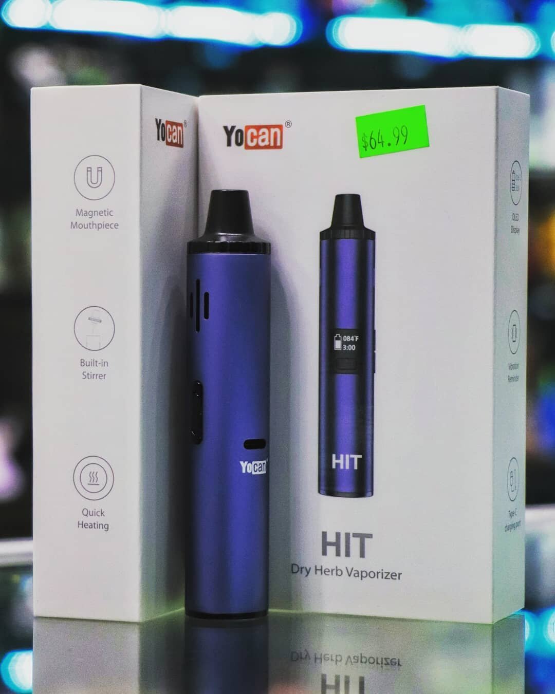 NEW DRY HERB VAPORIZER: The Hit by @yocantech

This robust little beast offers a great bang for your buck. Boasting a fully ceramic heating chamber, built-in stirrer, and sturdy magnetic mouthpiece, the Hit is a great all-around companion for your he