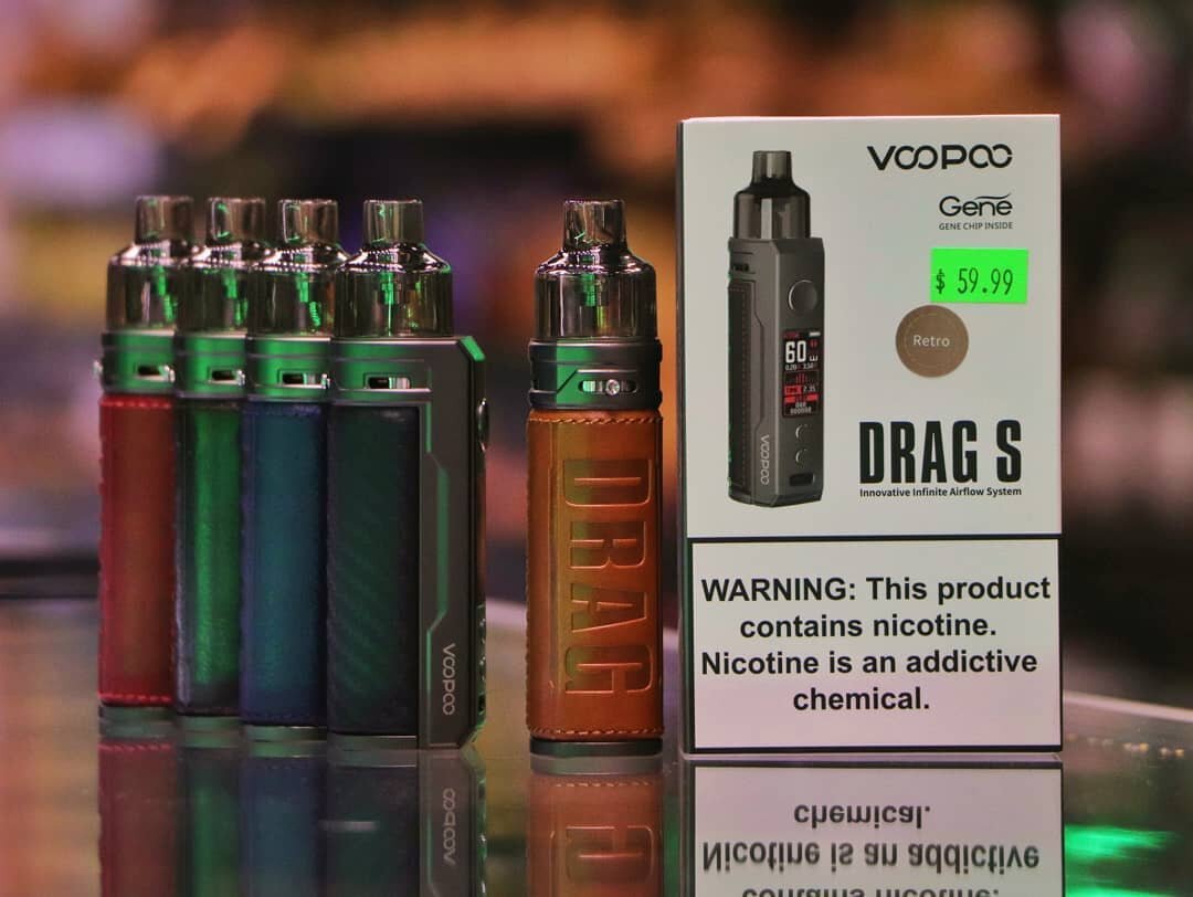 BRAND NEW DEVICE ✌️ Say hello to the VooPoo Drag S

This gorgeous mod comes with features for DAZE: 5-60W adjustable power, 2500mAh built-in battery (w/ USB type-C charging), fully adjustable airflow, automatic coil recognition/wattage adjustment, an