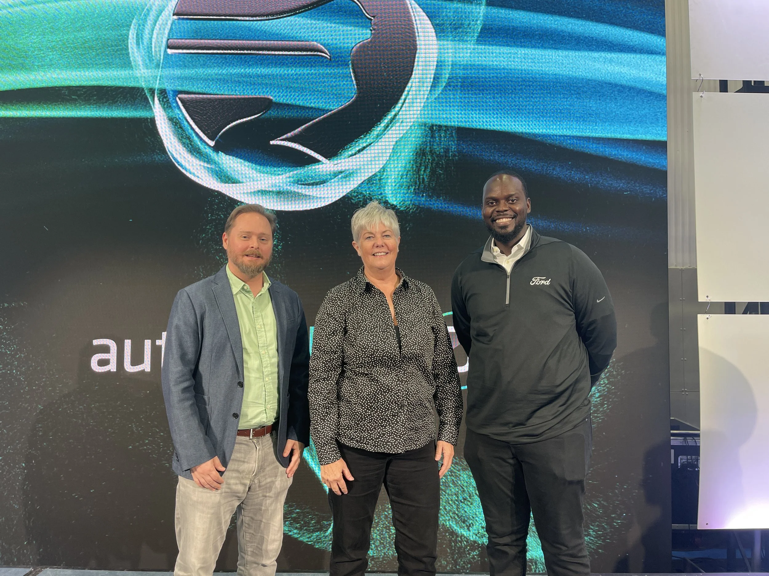 EVA President Elaine Borseth at 2023 North American International Detroit Auto Show