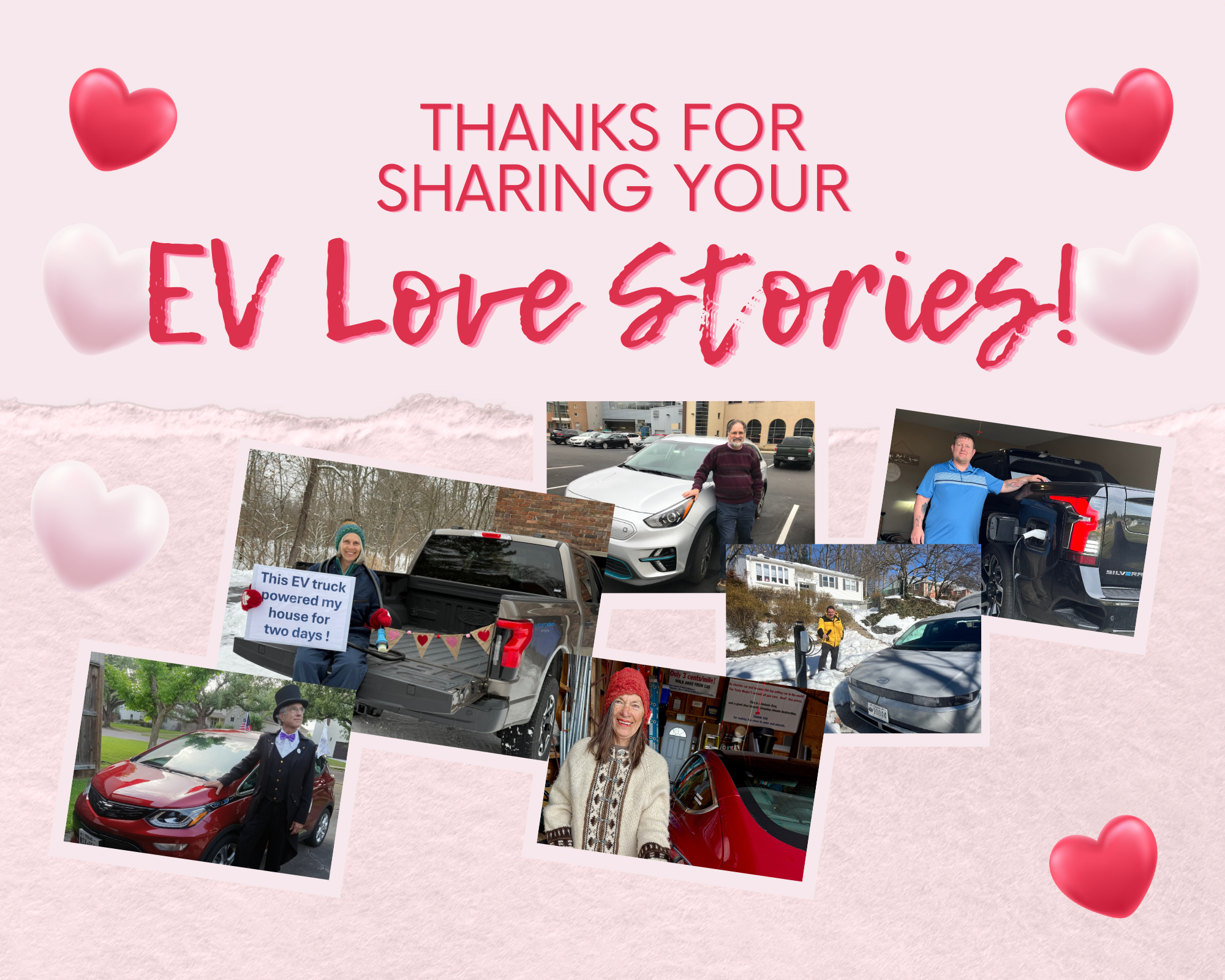 Our Hearts are Fully Charged: A Huge Thank You for Your #EVLoveStories!