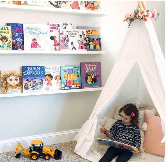 cozy reading tent