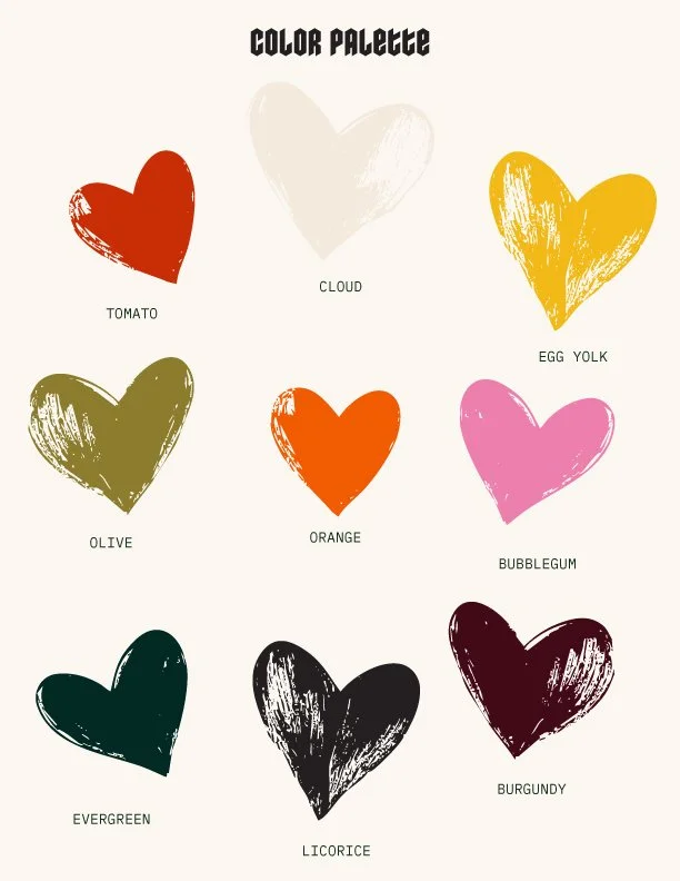 HE(ART) DROP STUDIO COLOR PALETTE