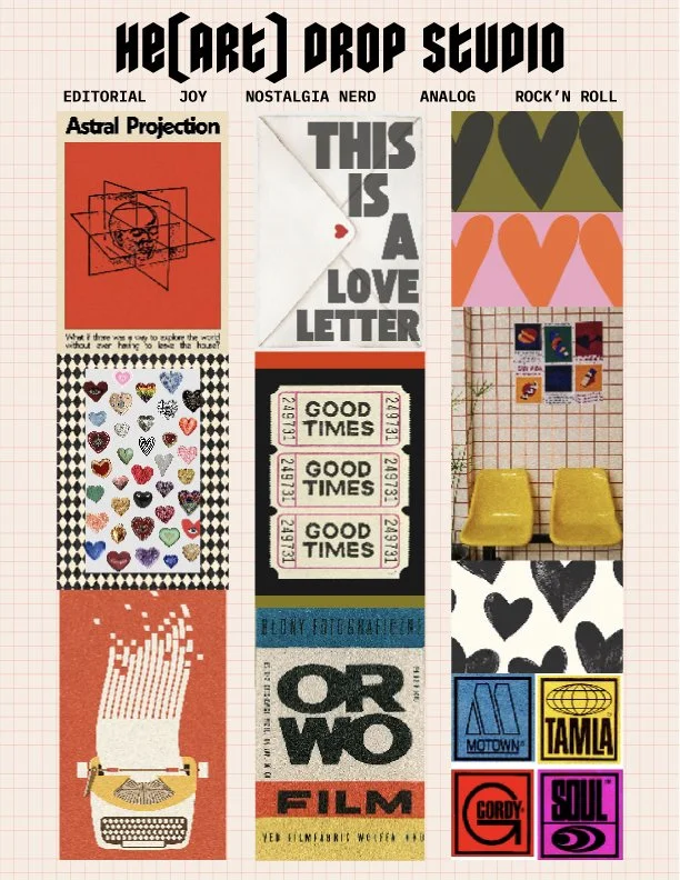 HE(ART) DROP STUDIO INSPIRATION BOARD