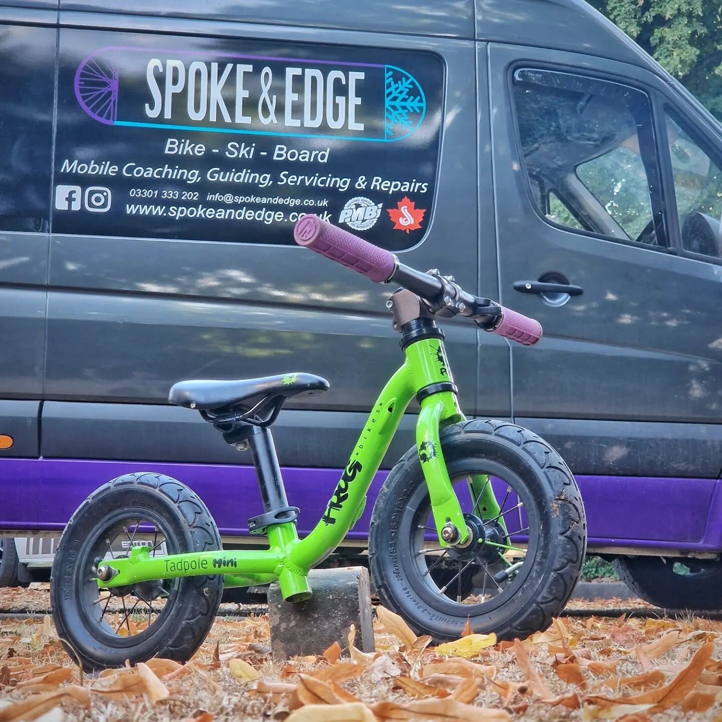 Nothing quite says 'future ripper' like some @deitycomponents Lockjaw grips on a @frogbikes Tadpole Mini! 
Providing a comfier and wider platform than the stock grips, these do more than just look rad!

🚲⚙️🔧🚐💨

@frogbikes

&nbsp;#spokeandedge&nbs