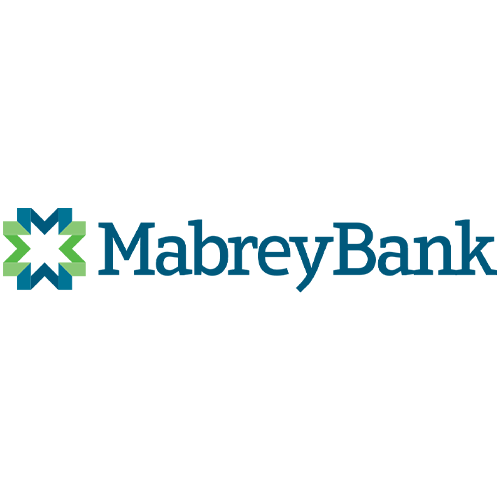 Mabrey Bank logo with a stylized star and the company name in blue text.