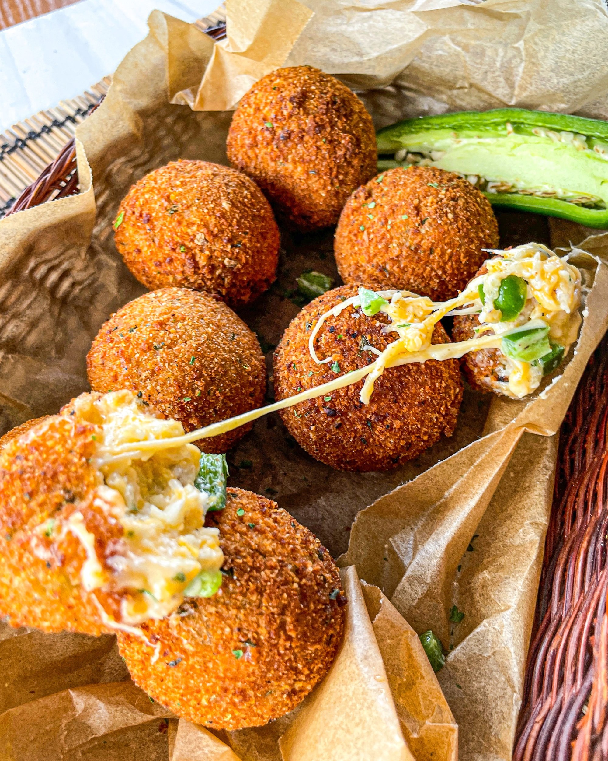 Jalapeño Popper Balls — The Global Vegetarian
