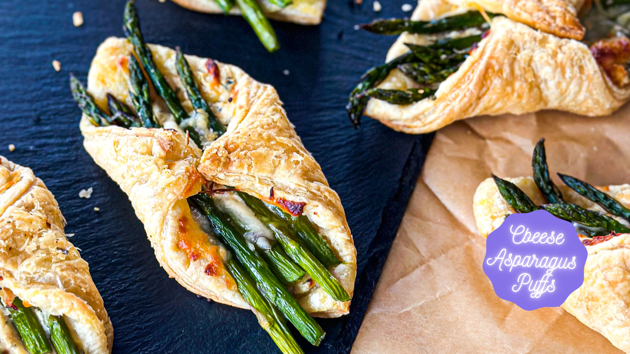 Cheese Asparagus Puffs — The Global Vegetarian