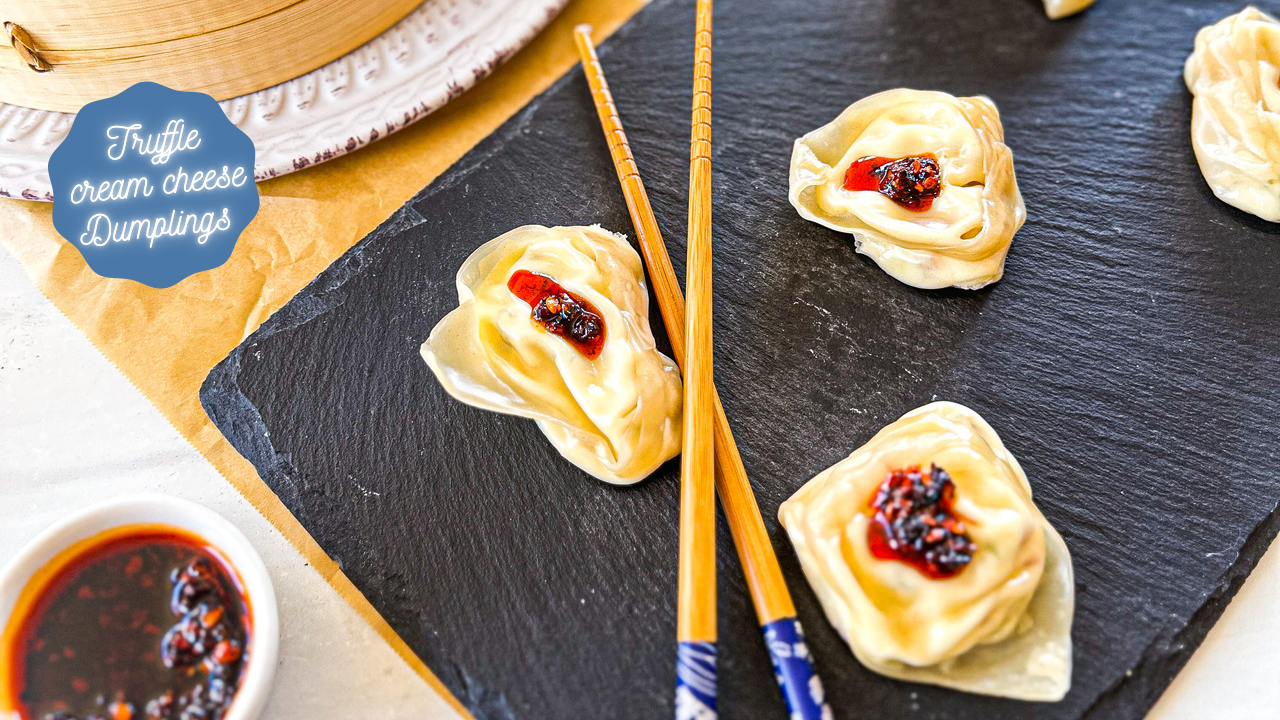Truffle Cream Cheese Dumplings — The Global Vegetarian