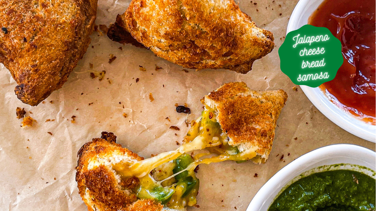 Jalapeño & Cheese Bread Samosas — The Global Vegetarian
