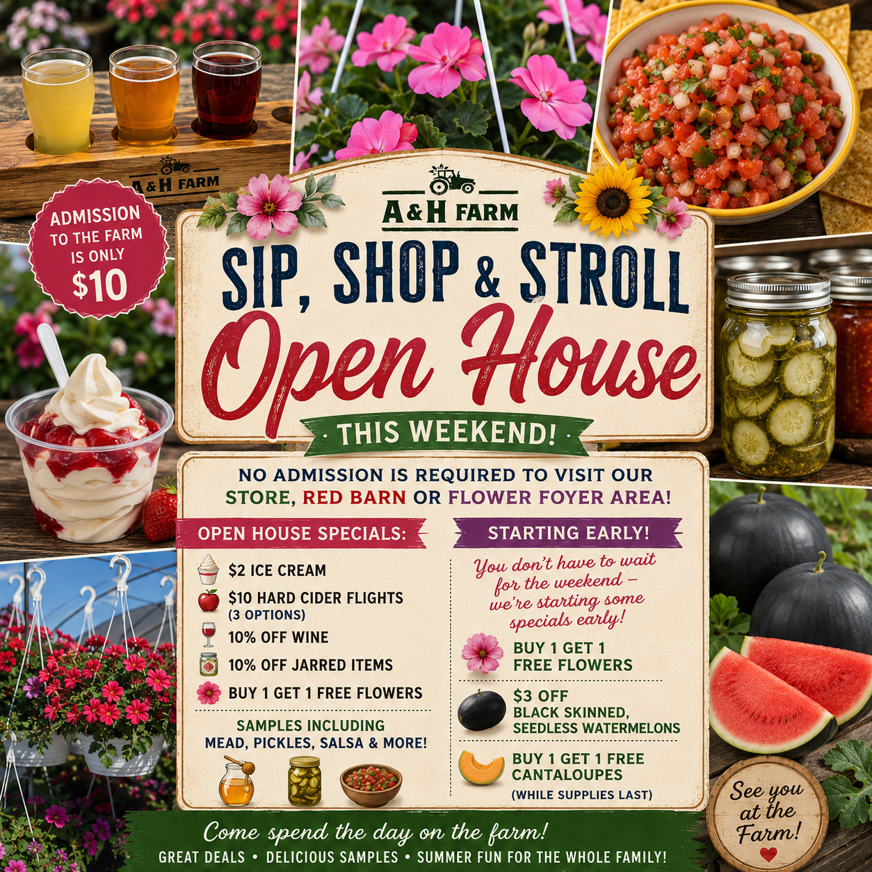 🌻 Sip, Shop &amp; Stroll Open House 🌻