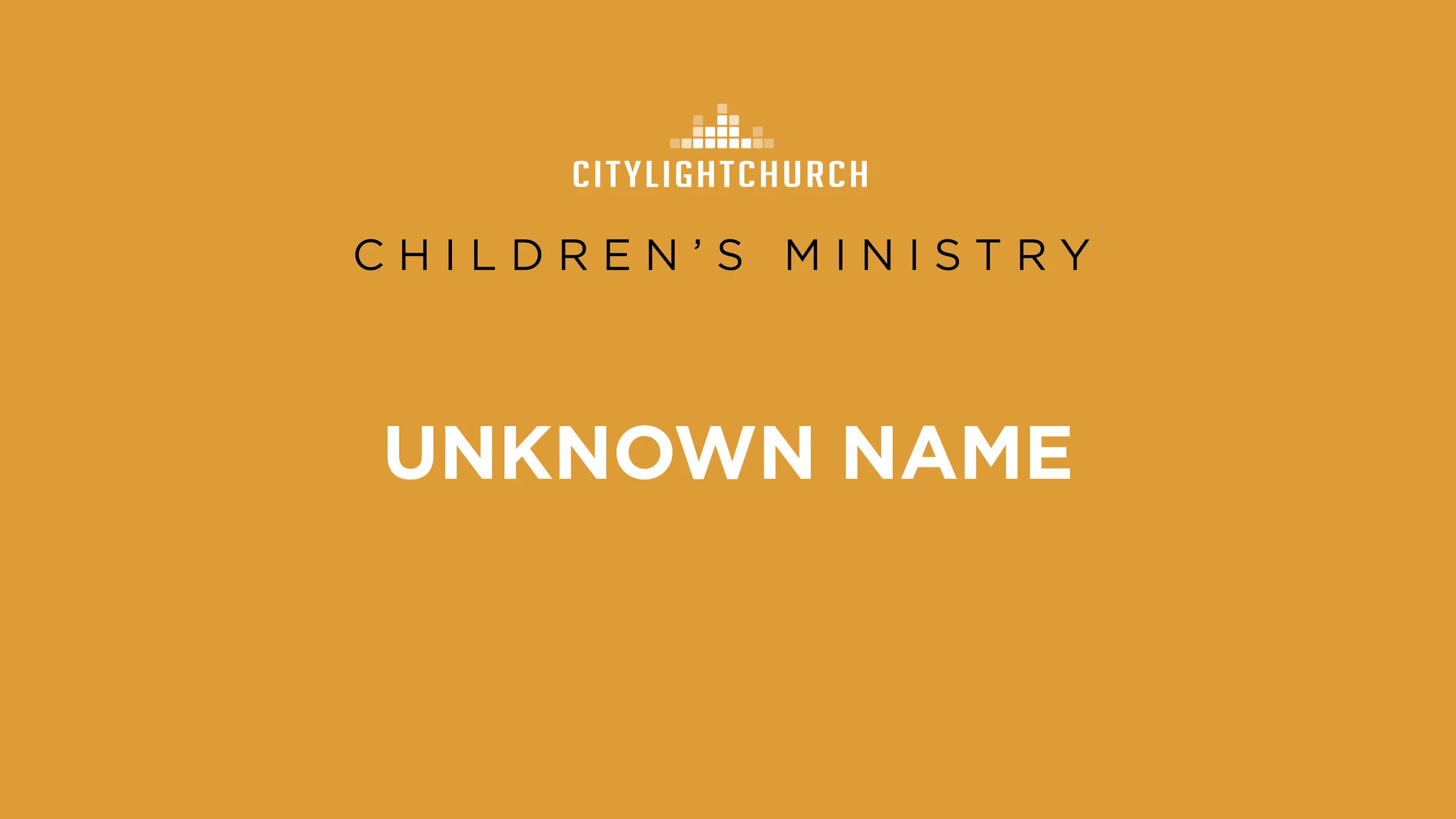 Children’s Service 11/8/2020