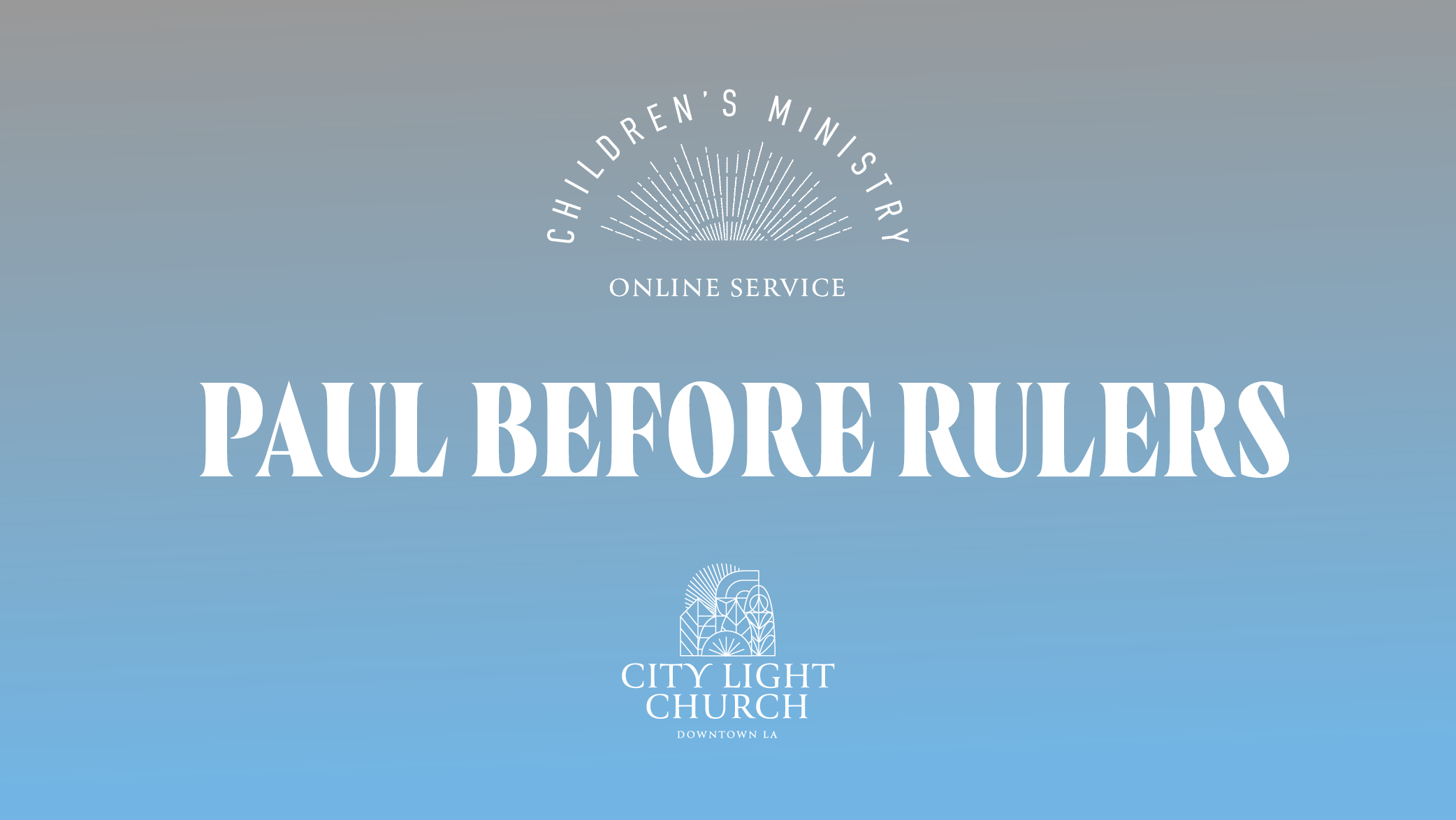 Children’s Service May 8th