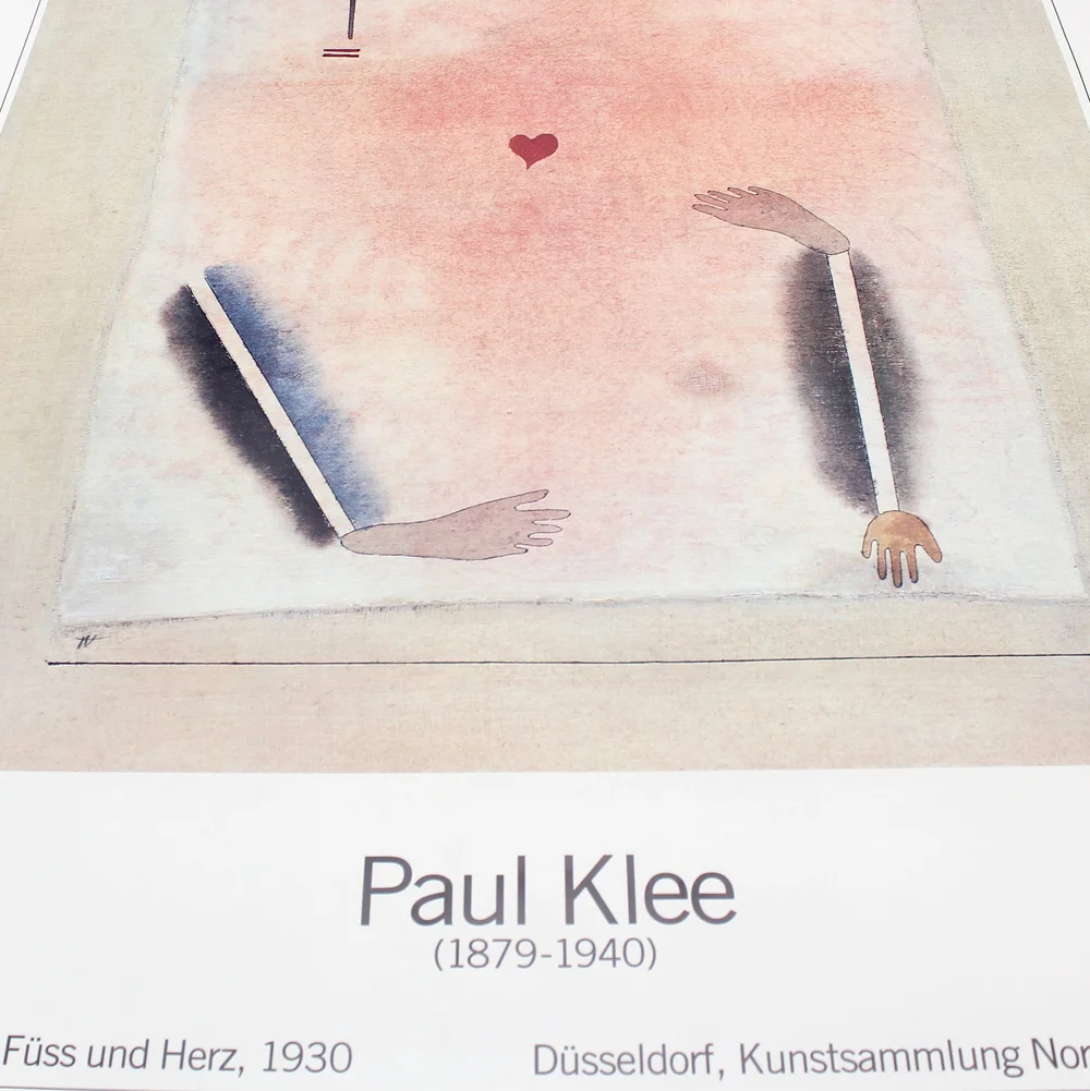 paul klee dusseldorf museum exhibition poster (1988) — make it