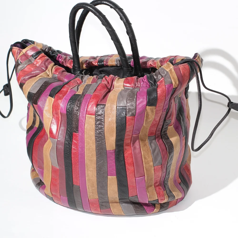 miu miu leather patchwork tote (2008) — make it look good 