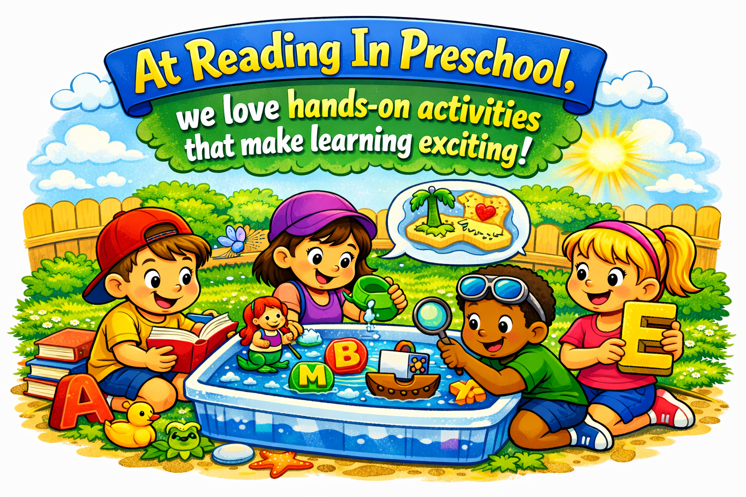 INCORPORATING LETTER LEARNING INTO WATER &amp; SIDEWALK PLAY: