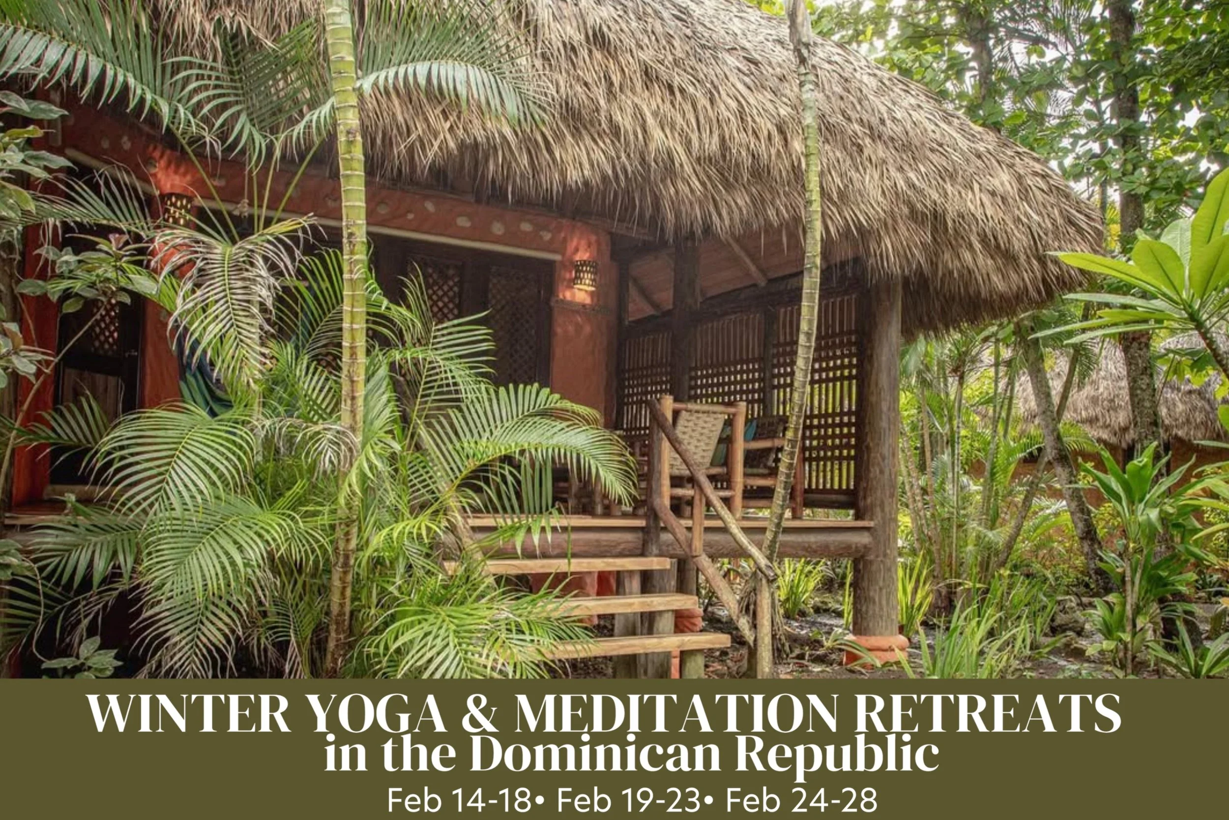 Winter Yoga &amp; Meditation Retreats in the Dominican Republic: February 14-18, February 19-23 &amp; February 24-28, 2027