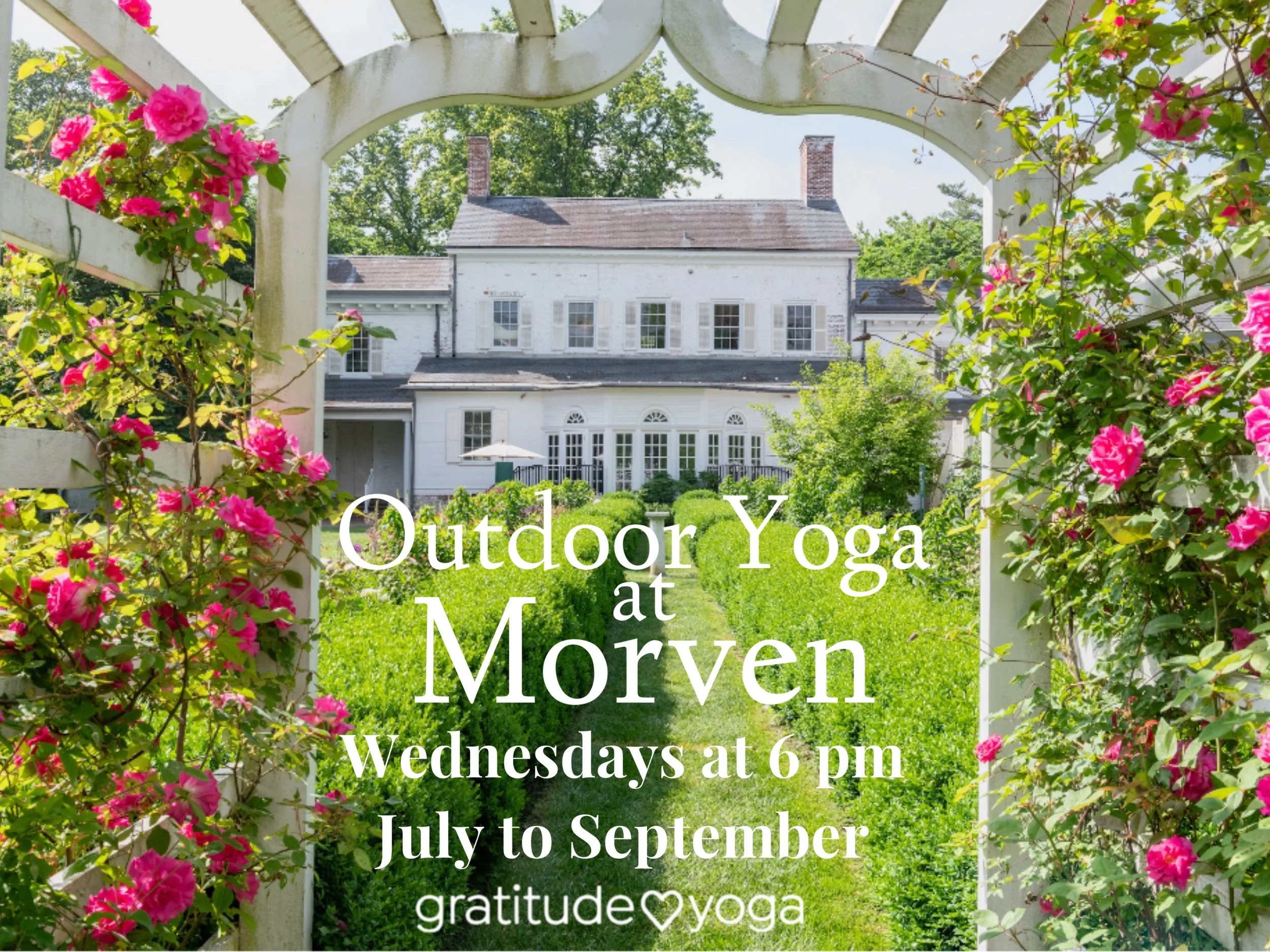 Outdoor Yoga in the Garden at Morven