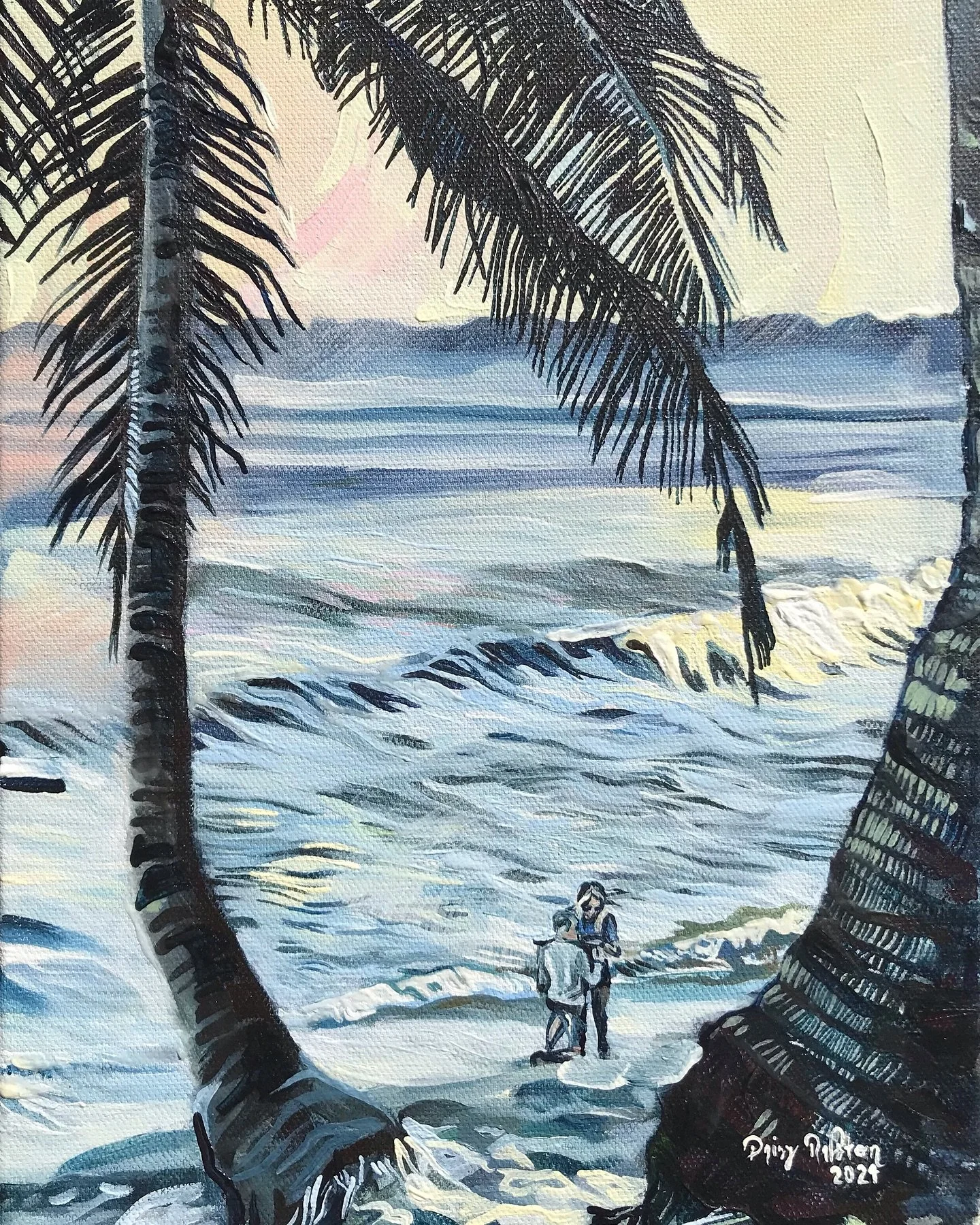 Rincón, Puerto Rico
9”x12” acrylic on wrapped canvas
2024 Daisy Ralston
A special piece to celebrate a special couple of people!