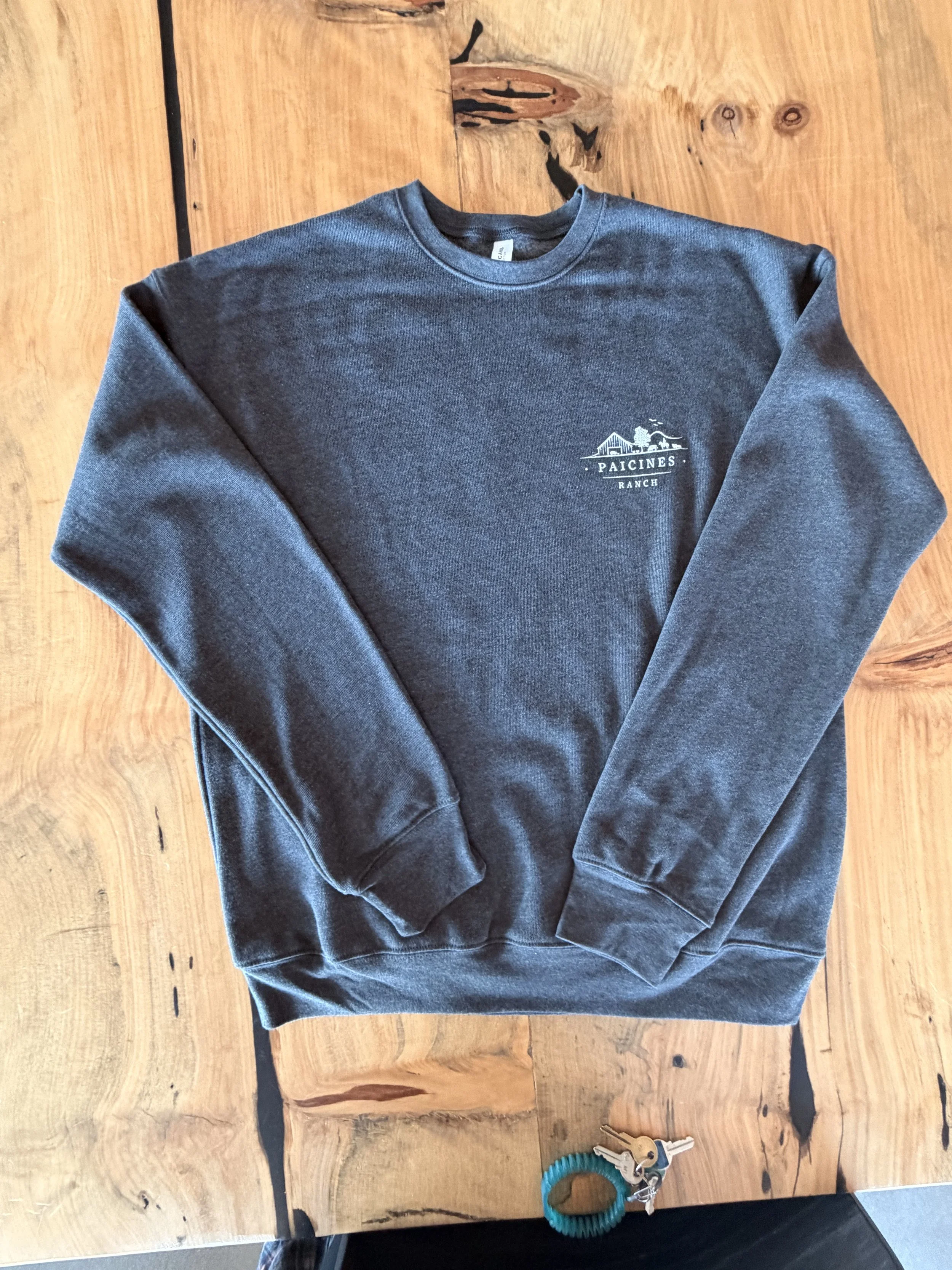 Merchandise Paicines Ranch Heathered Slate Crewneck Sweatshirt