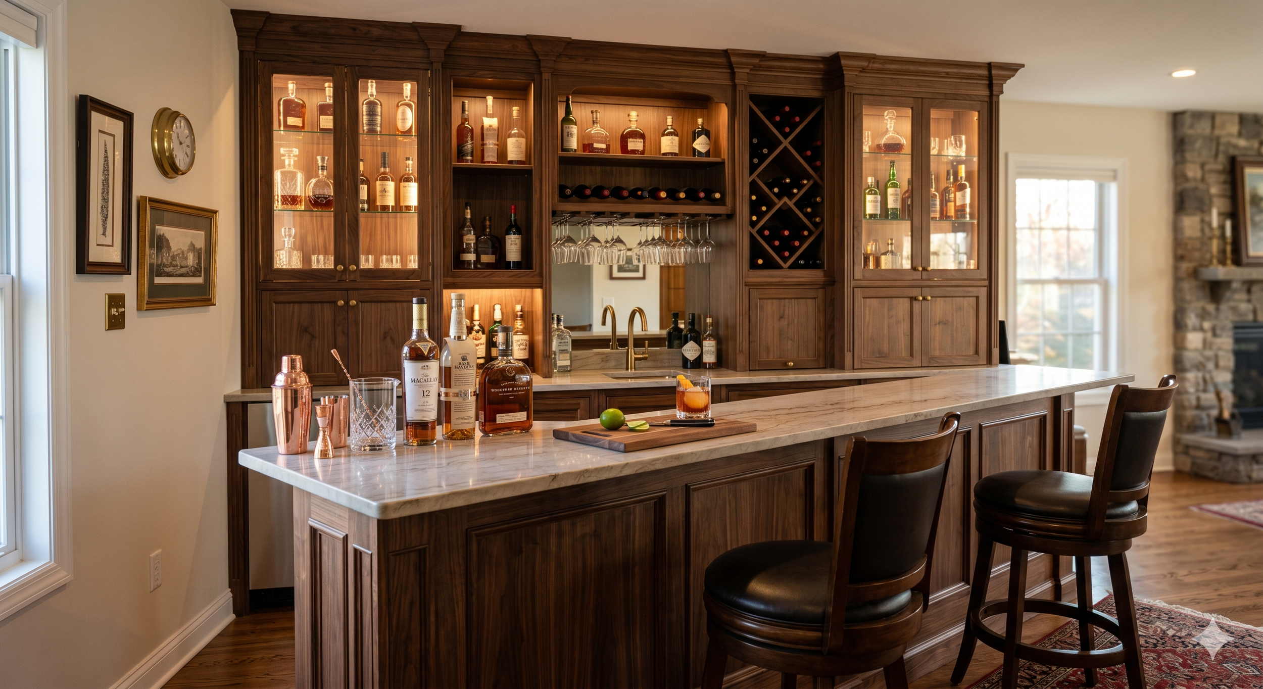 Custom Home Bar Cabinets in Fairfax, VA: Design Ideas&nbsp;