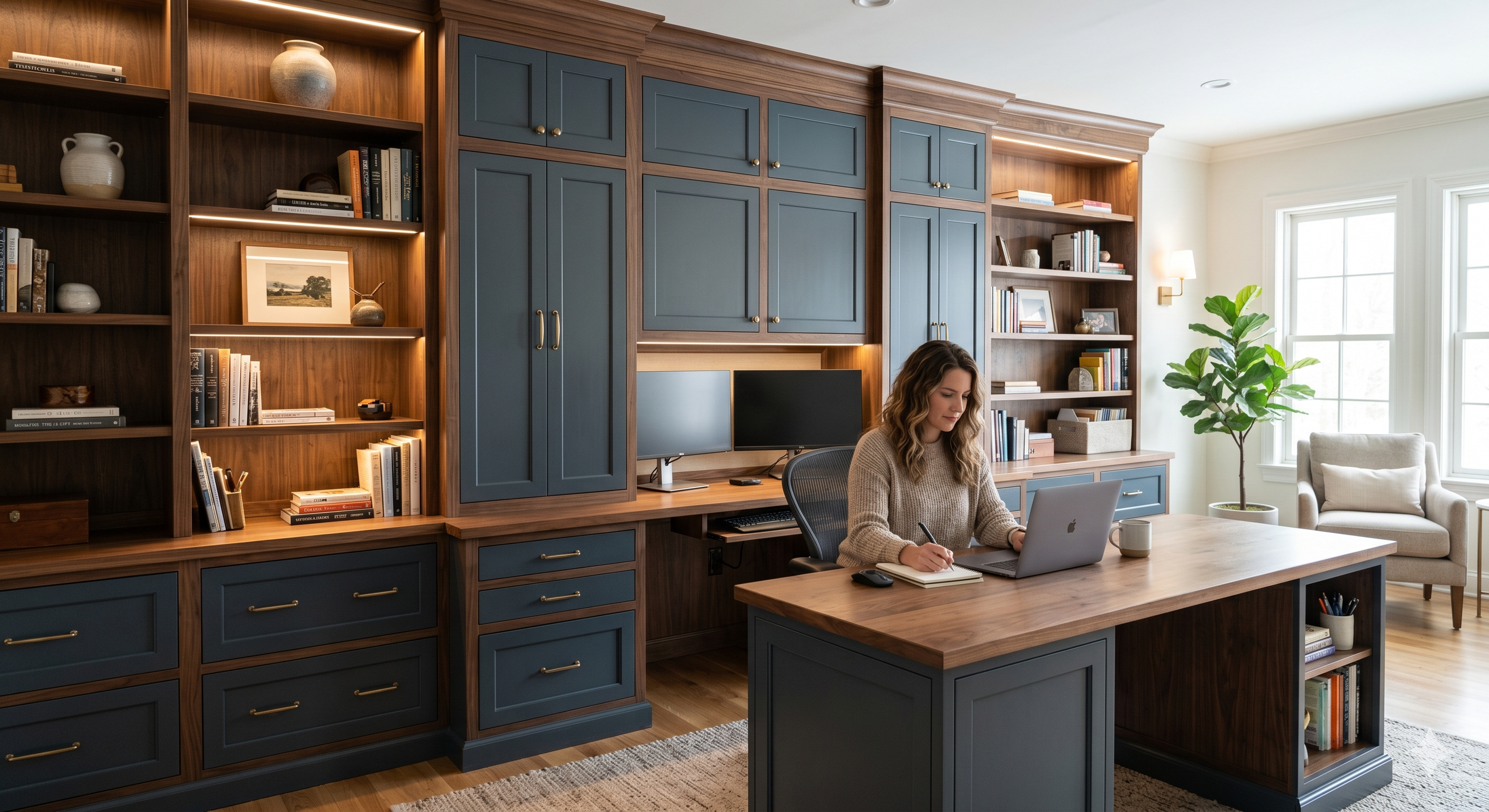 Custom Home Office Built-Ins in Washington, DC &amp; Fairfax, VA