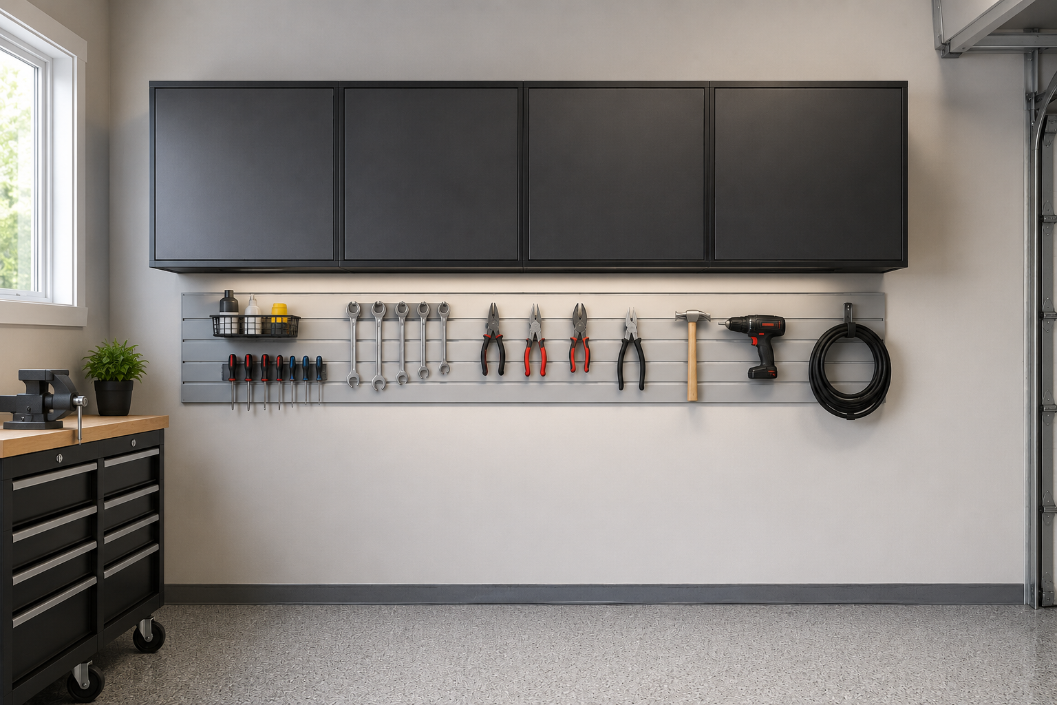 Wall-Mounted Garage Cabinets
