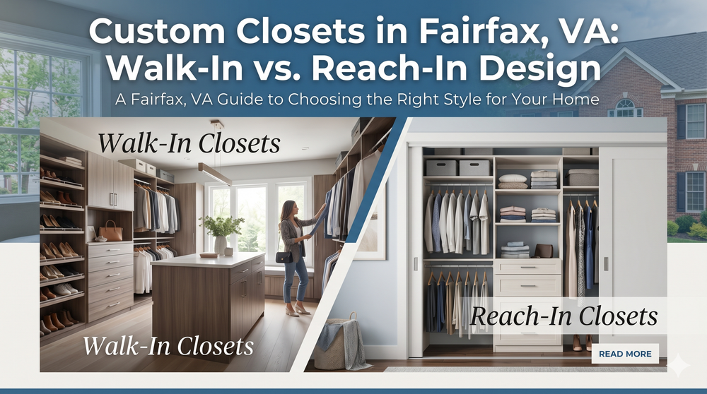 Custom Closets in Fairfax, VA: Walk-In vs. Reach-In Design
